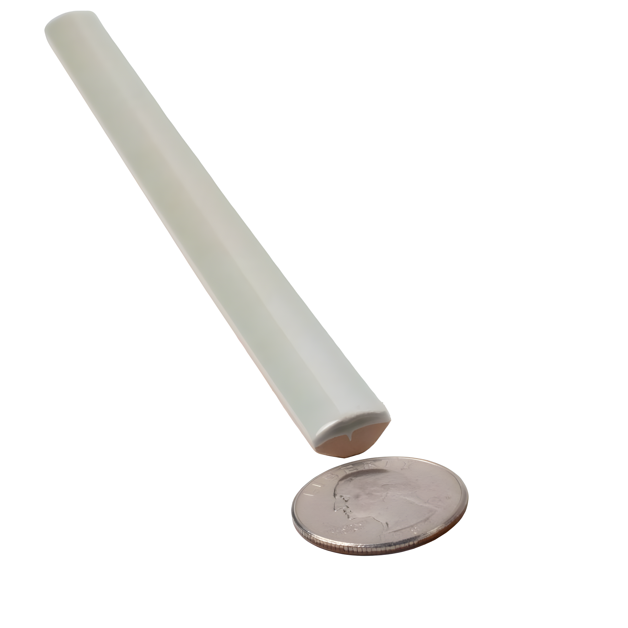 Apollo Tile Silken 7.9'' L x 0.5'' W Ceramic Round Tile Trim (Set of 10)