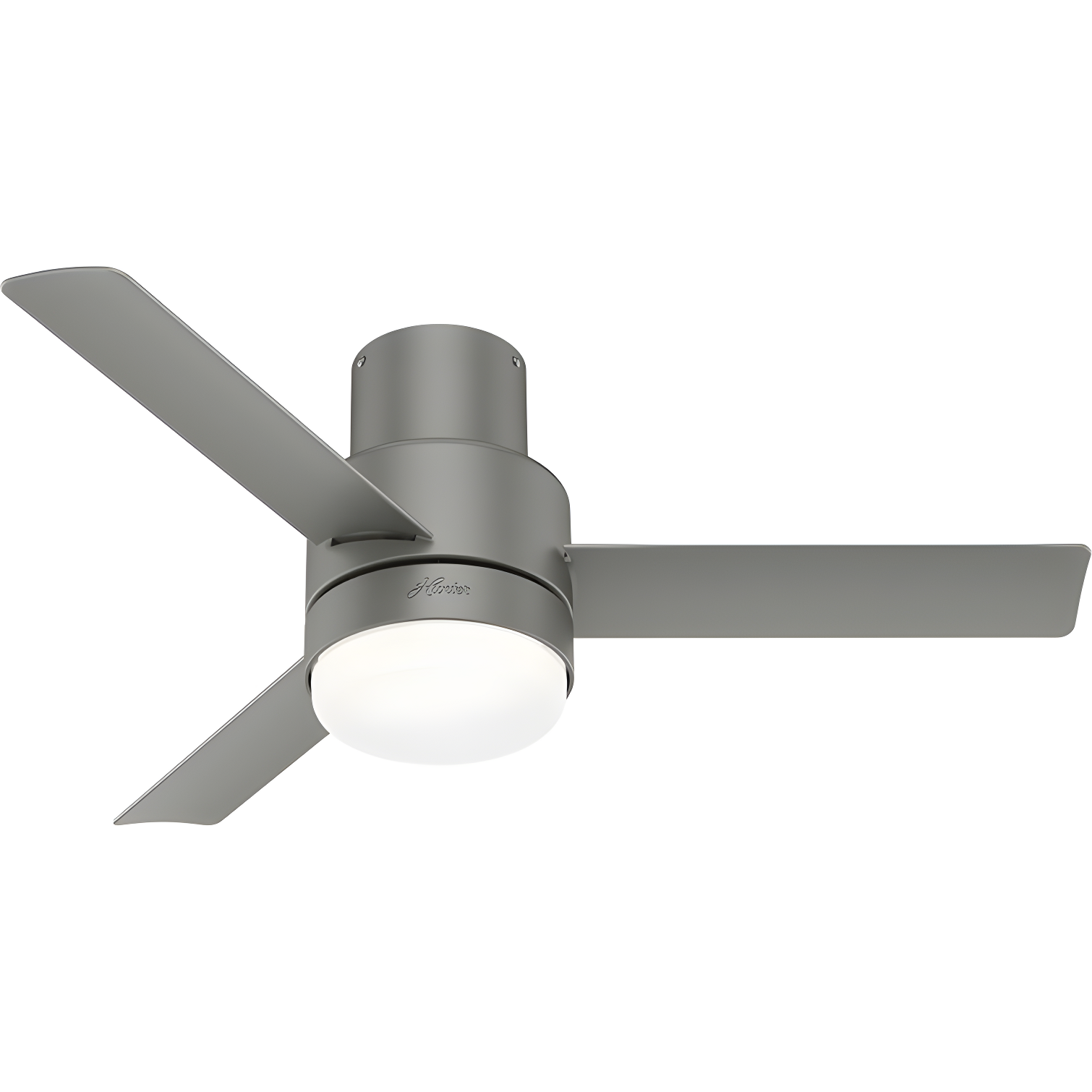 Hunter Fan 44" Gilmour 3 - Blade Outdoor Flush Mount Ceiling Fan with Remote Control and Light Kit Included