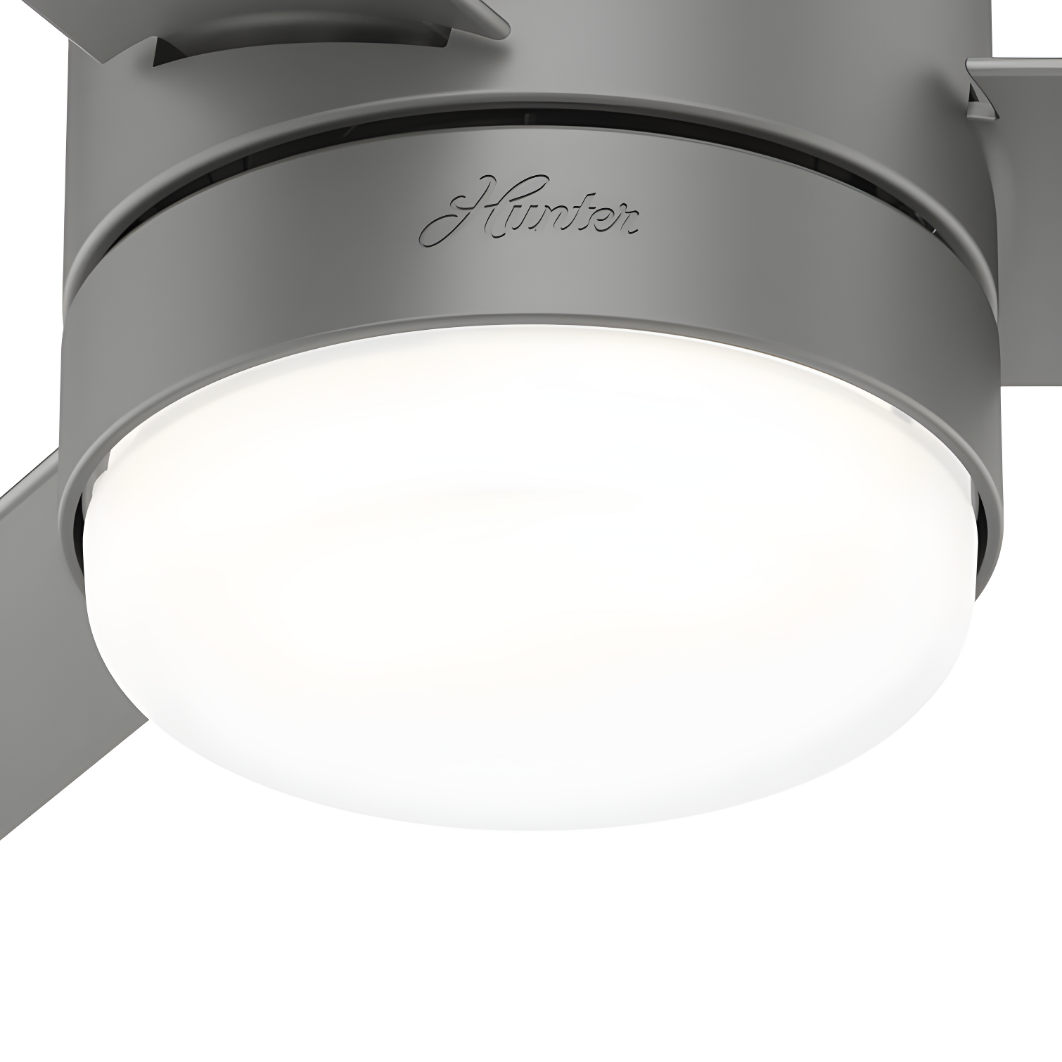Hunter Fan 44" Gilmour 3 - Blade Outdoor Flush Mount Ceiling Fan with Remote Control and Light Kit Included