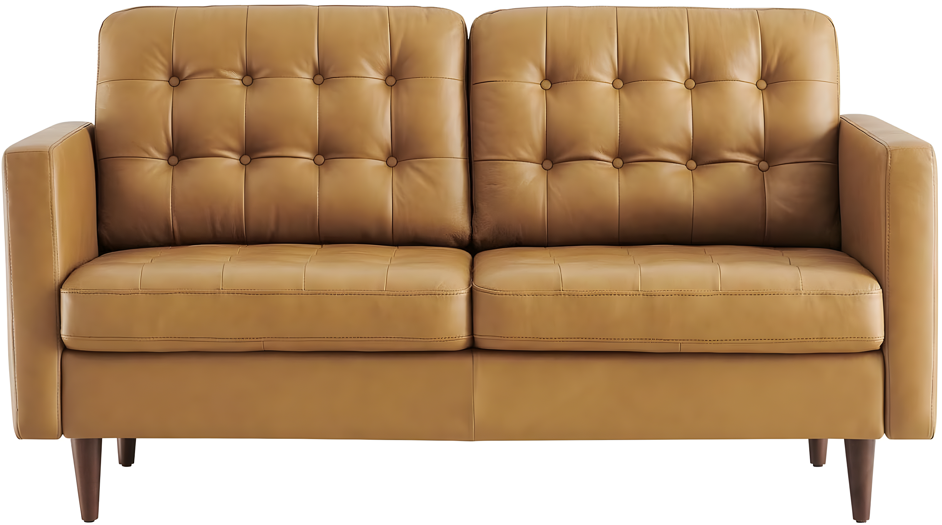 Modway Exalt Tufted Leather Loveseat