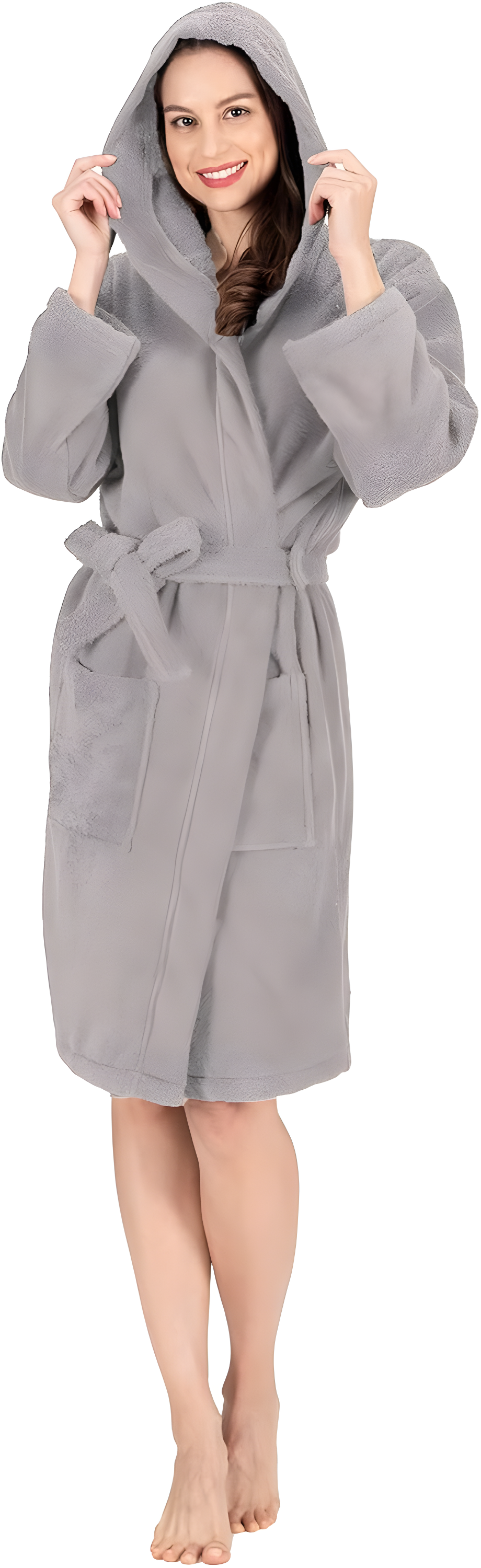 Nine West Hooded  Turkish Cotton Unisex Bath Robe Collection