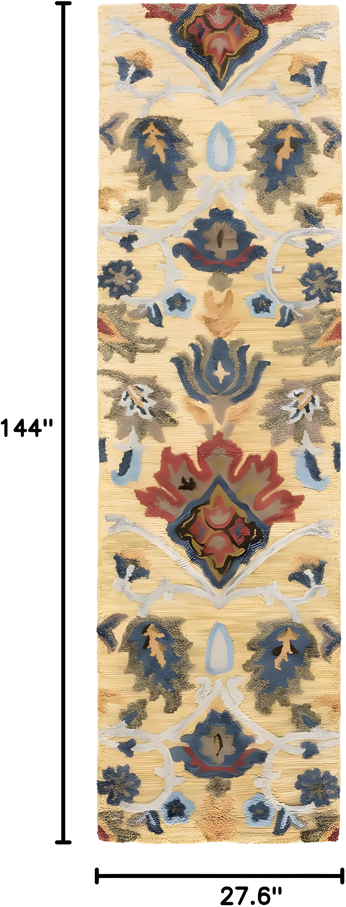 Blossom BLM402 Hand Tufted Runner Rug - Gold/Multi - 2'3"x12' - Safavieh.