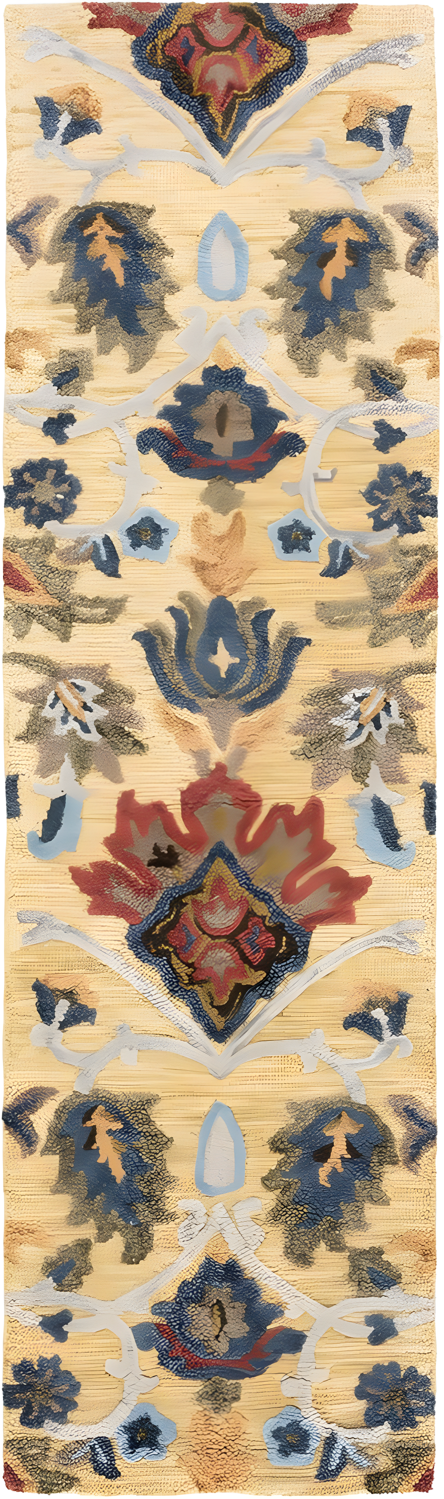 Blossom BLM402 Hand Tufted Runner Rug - Gold/Multi - 2'3"x12' - Safavieh.