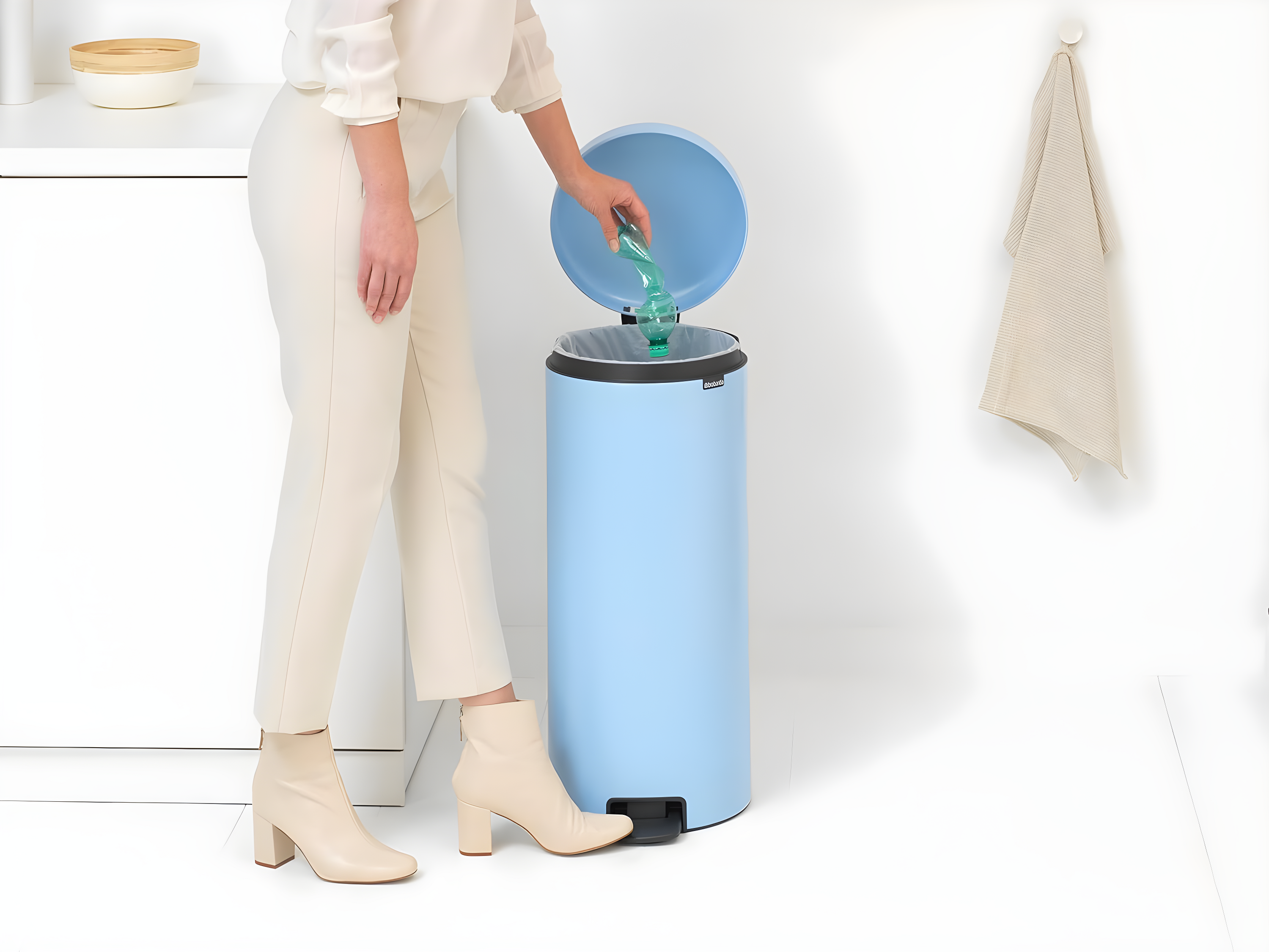 Brabantia NewIcon Step On Trash Can, 8 Gallon (30 Liter)
