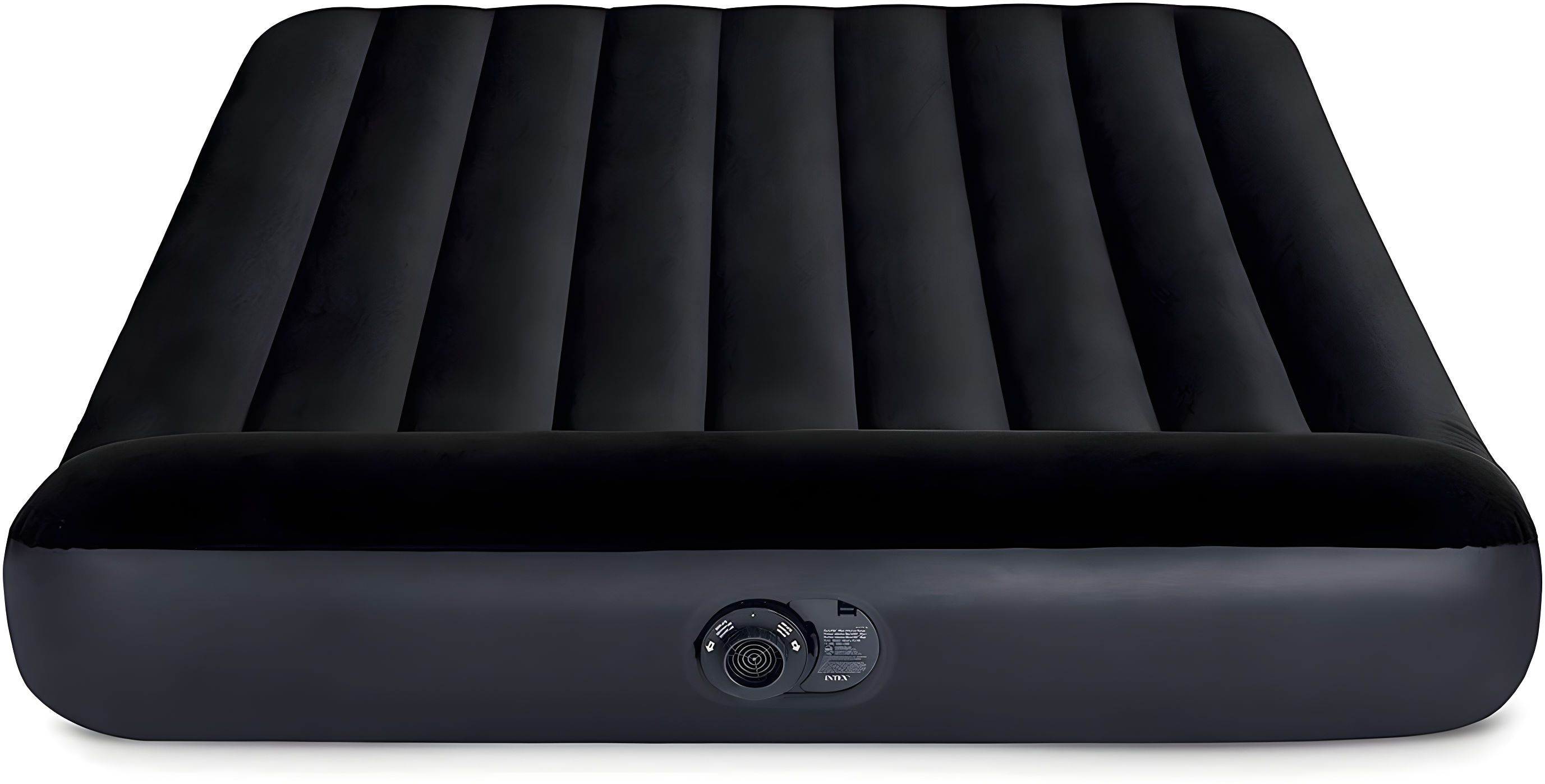Intex Dura Pillow Rest Classic Blow Up Mattress Air Bed with Built In Pump