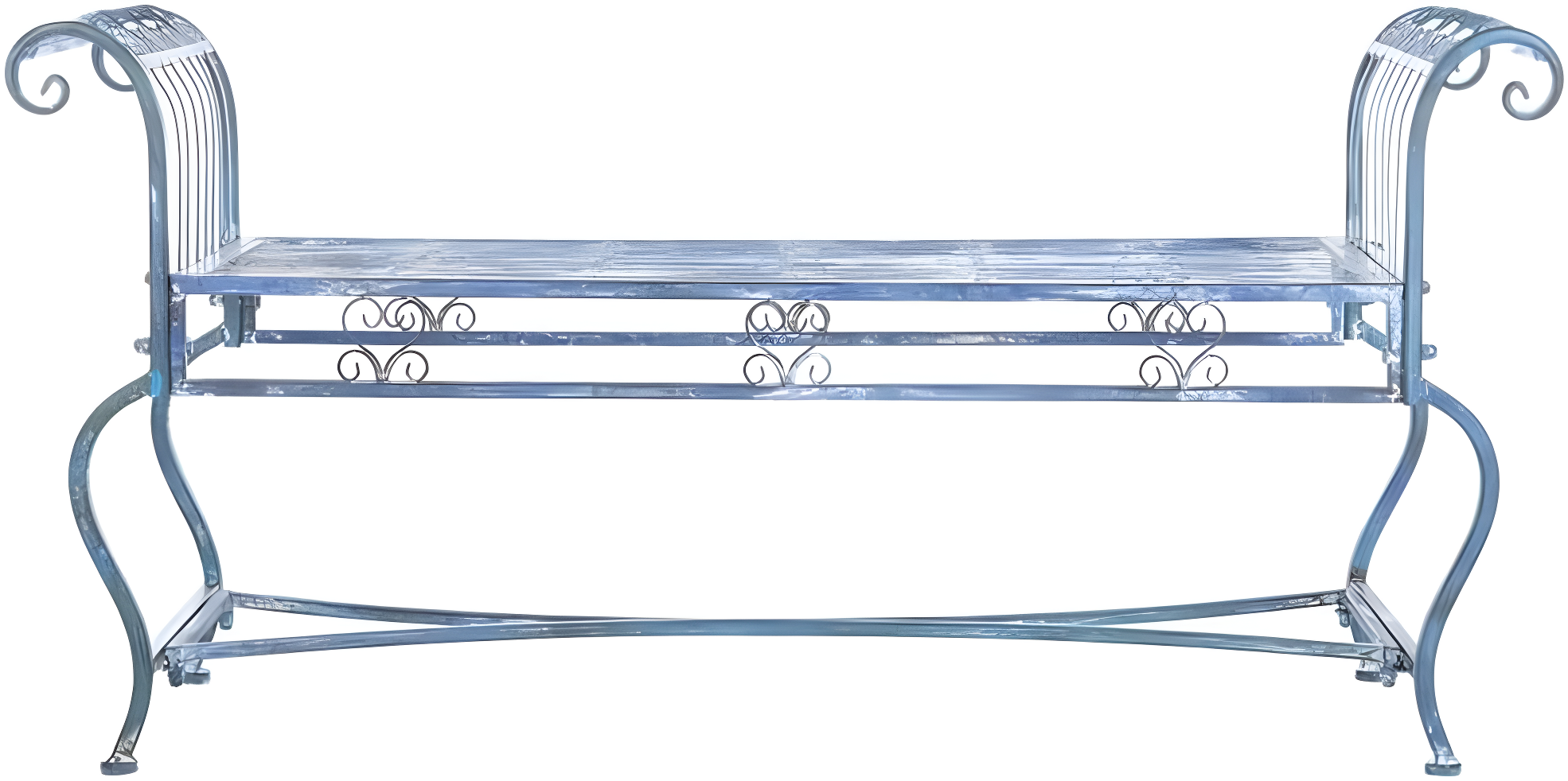 Brielle Bench - Outdoor - PAT5004 - Mossy Blue - Safavieh