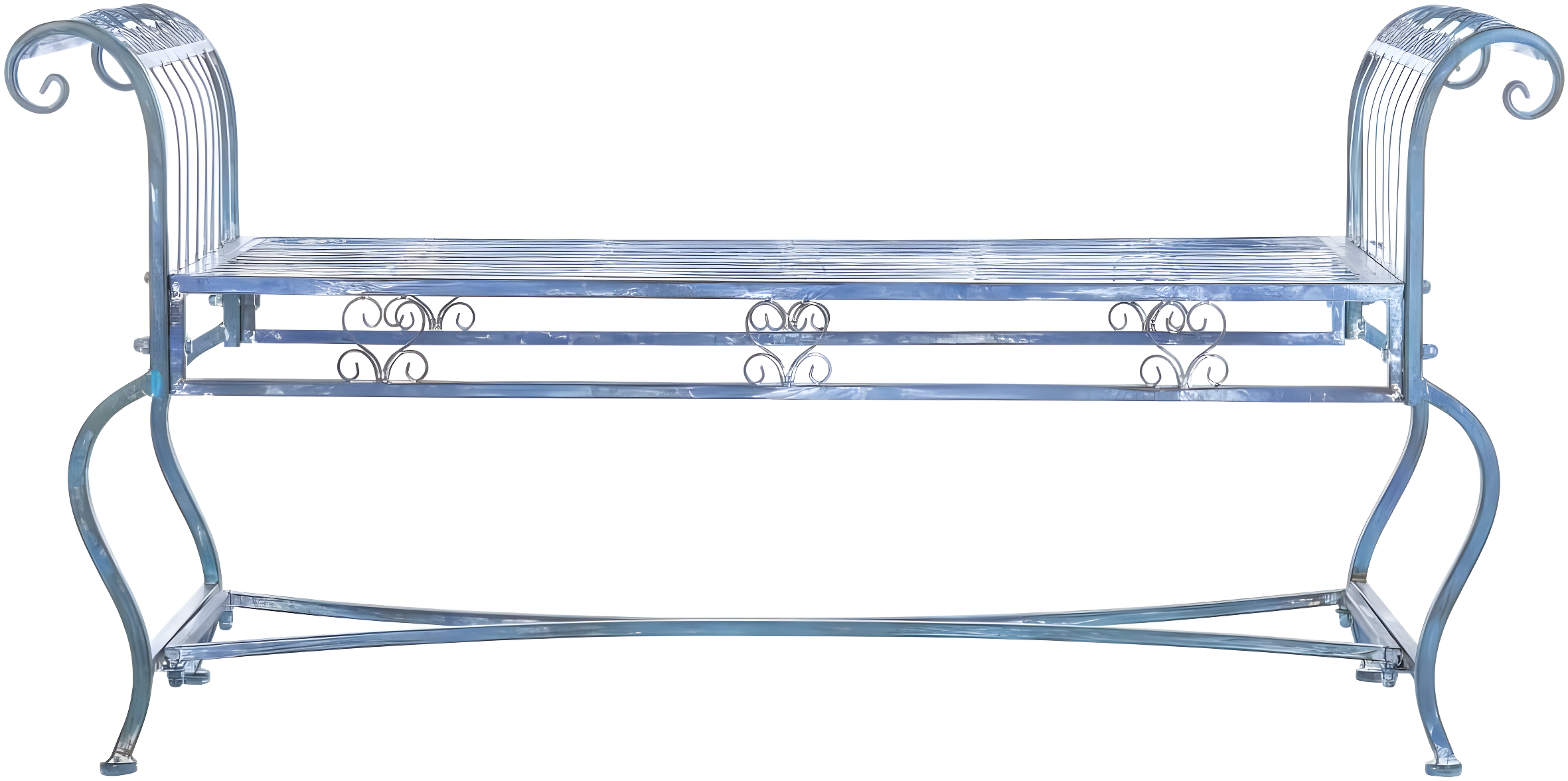 Brielle Bench - Outdoor - PAT5004 - Mossy Blue - Safavieh