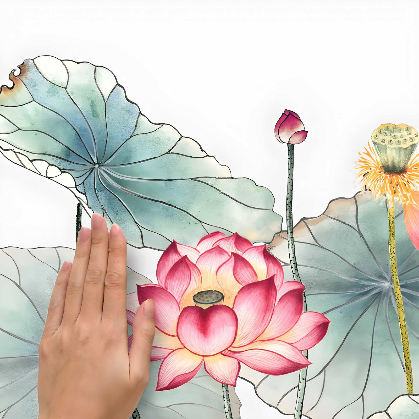 Room Mates Plants & Flowers Non-Wall Damaging Wall Decal