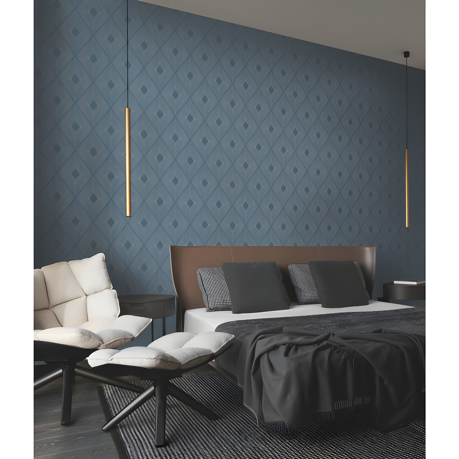 Antonina Vella Modern Metals Modern Geometric Wallpaper