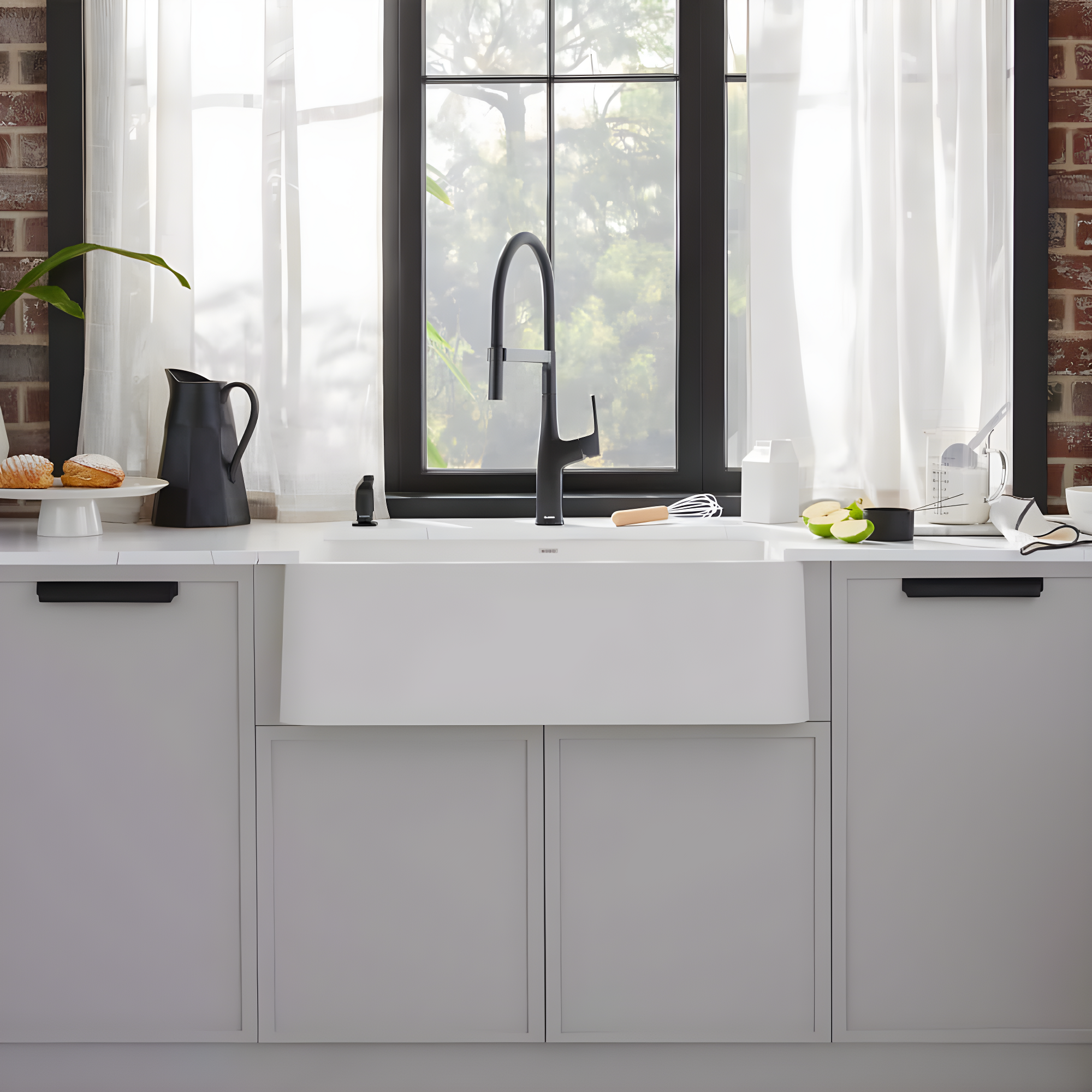 Ikon SILGRANIT 33" L x 19" W Farmhouse Sink