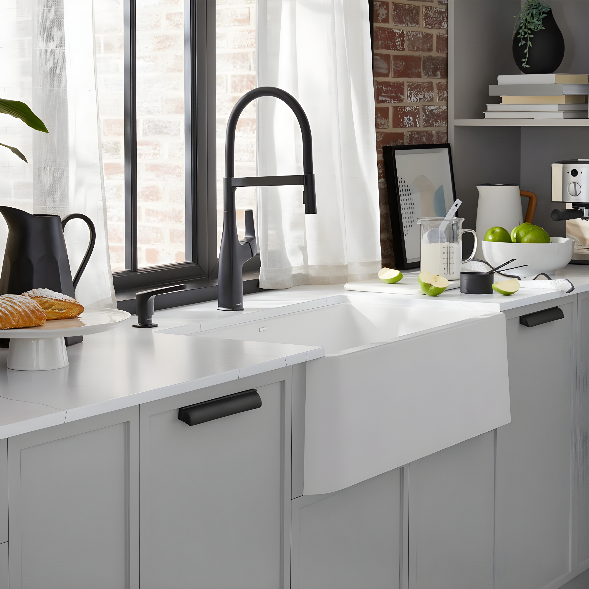 Ikon SILGRANIT 33" L x 19" W Farmhouse Sink