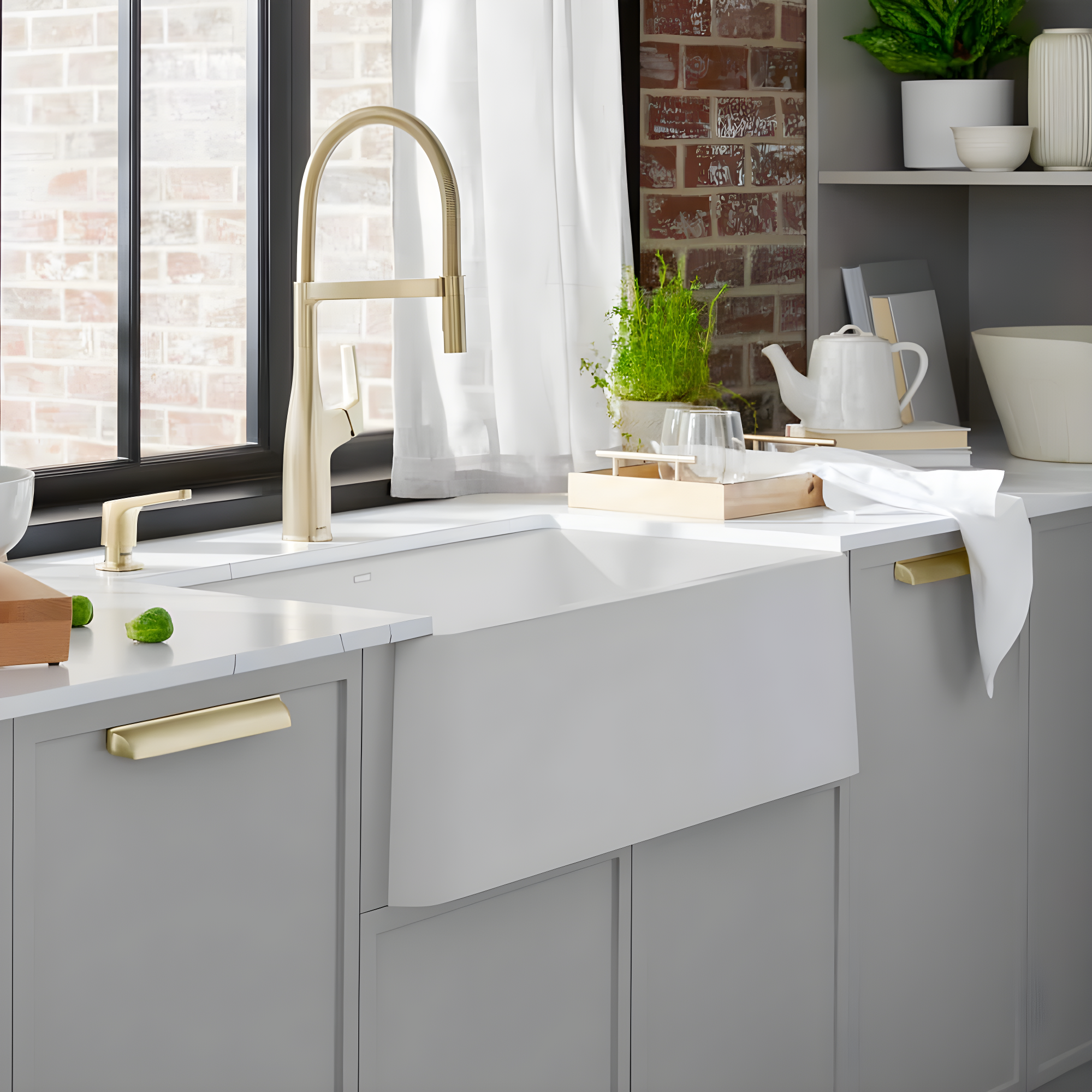 Ikon SILGRANIT 33" L x 19" W Farmhouse Sink