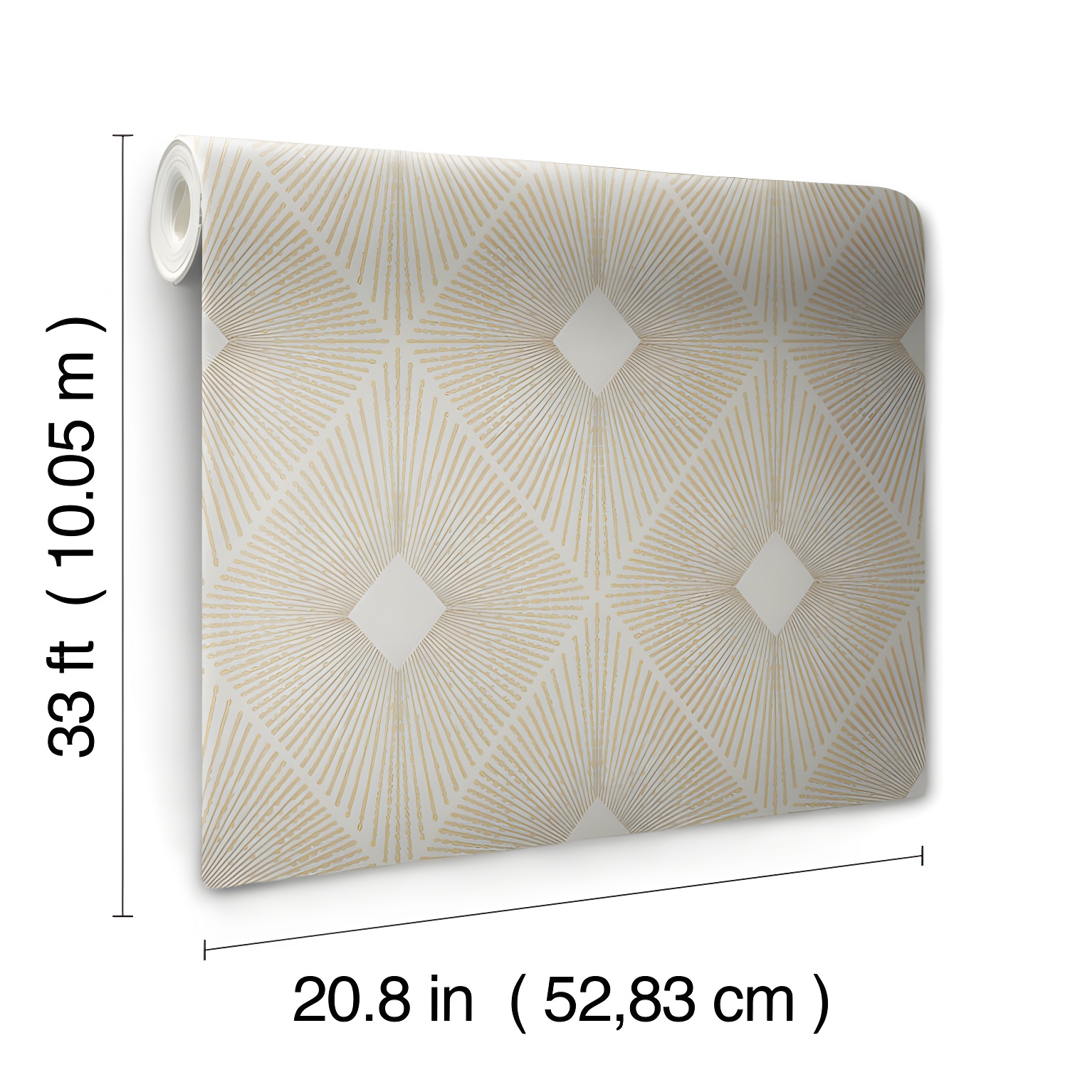 Antonina Vella Modern Metals Modern Geometric Wallpaper