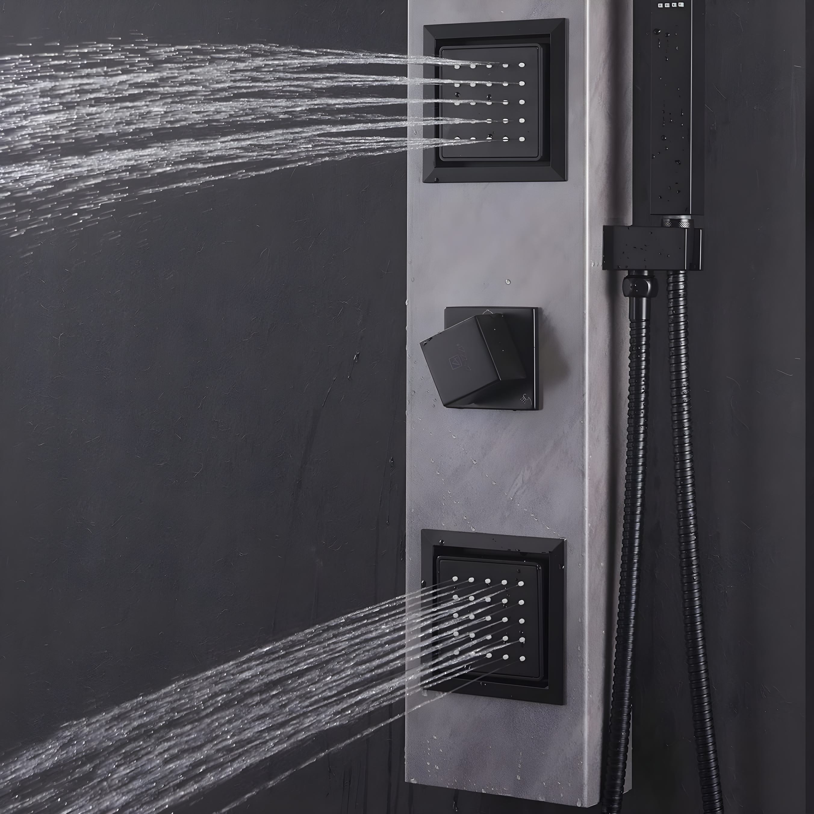 ANZZI Aura 39.37'' Shower Panel with Fixed Shower Head SP-AZ078GM