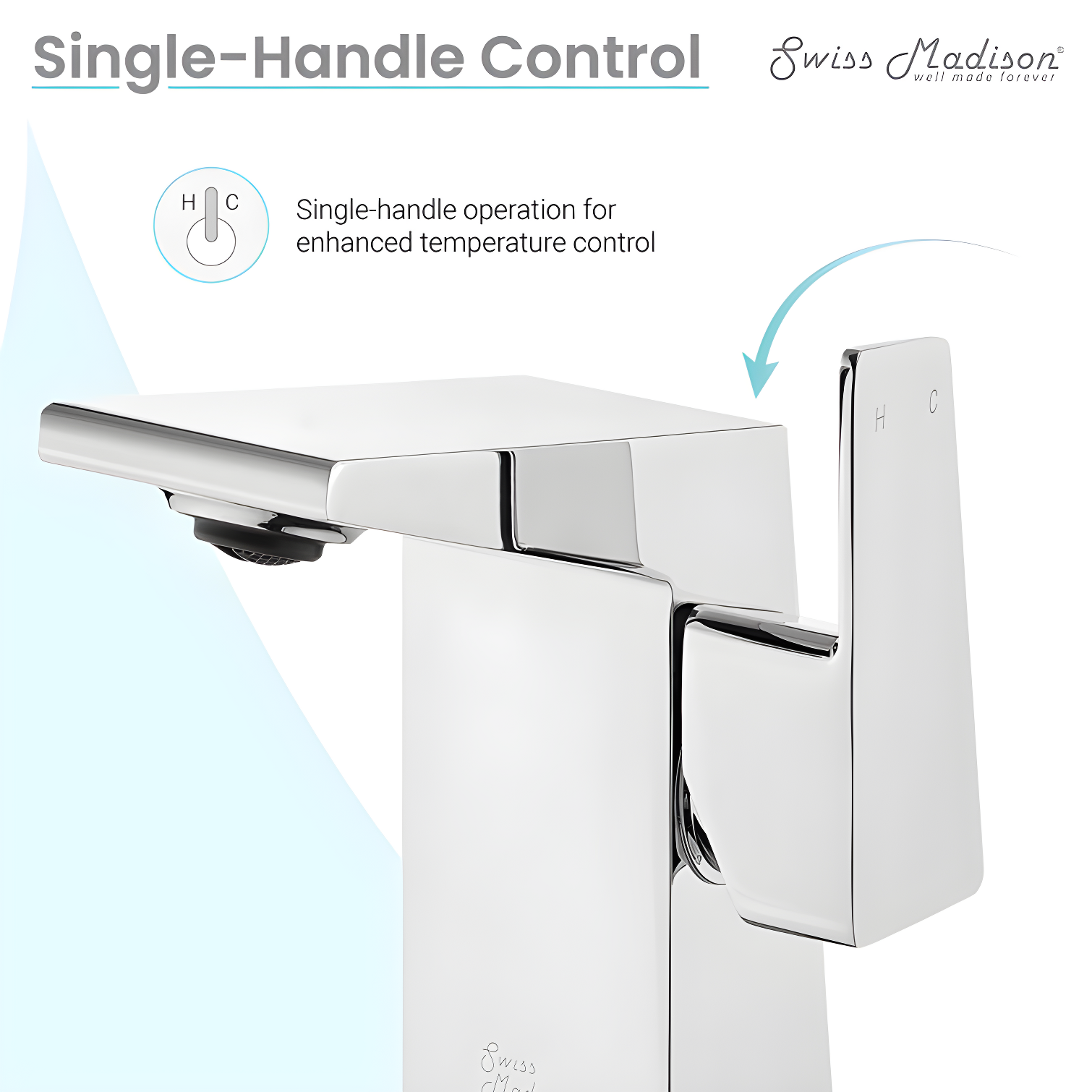 Carre Single Hole, Single-Handle, Bathroom Faucet