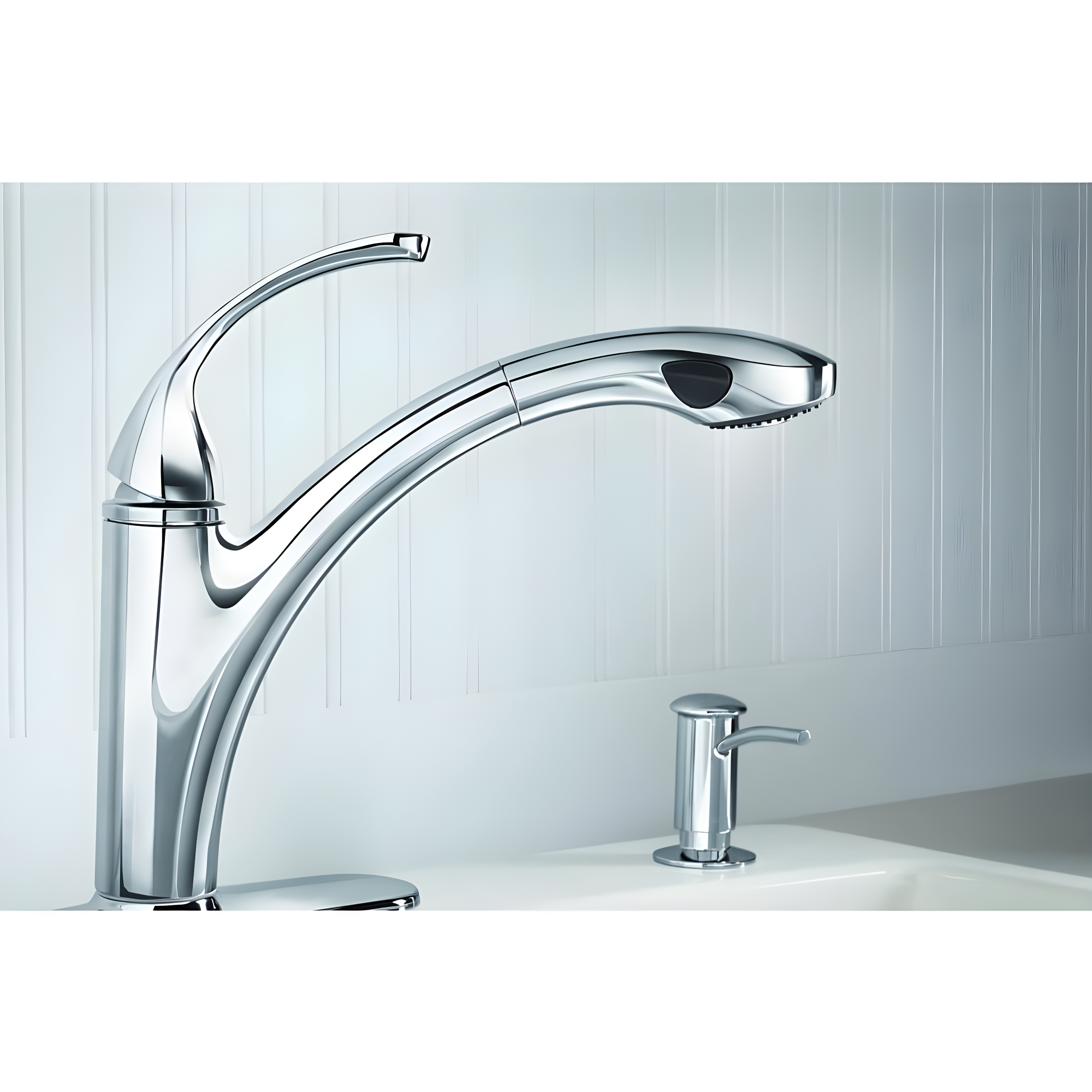 Contemporary Design Refillable Soap Dispenser, Lotion Dispenser for Bathroom or Kitchen
