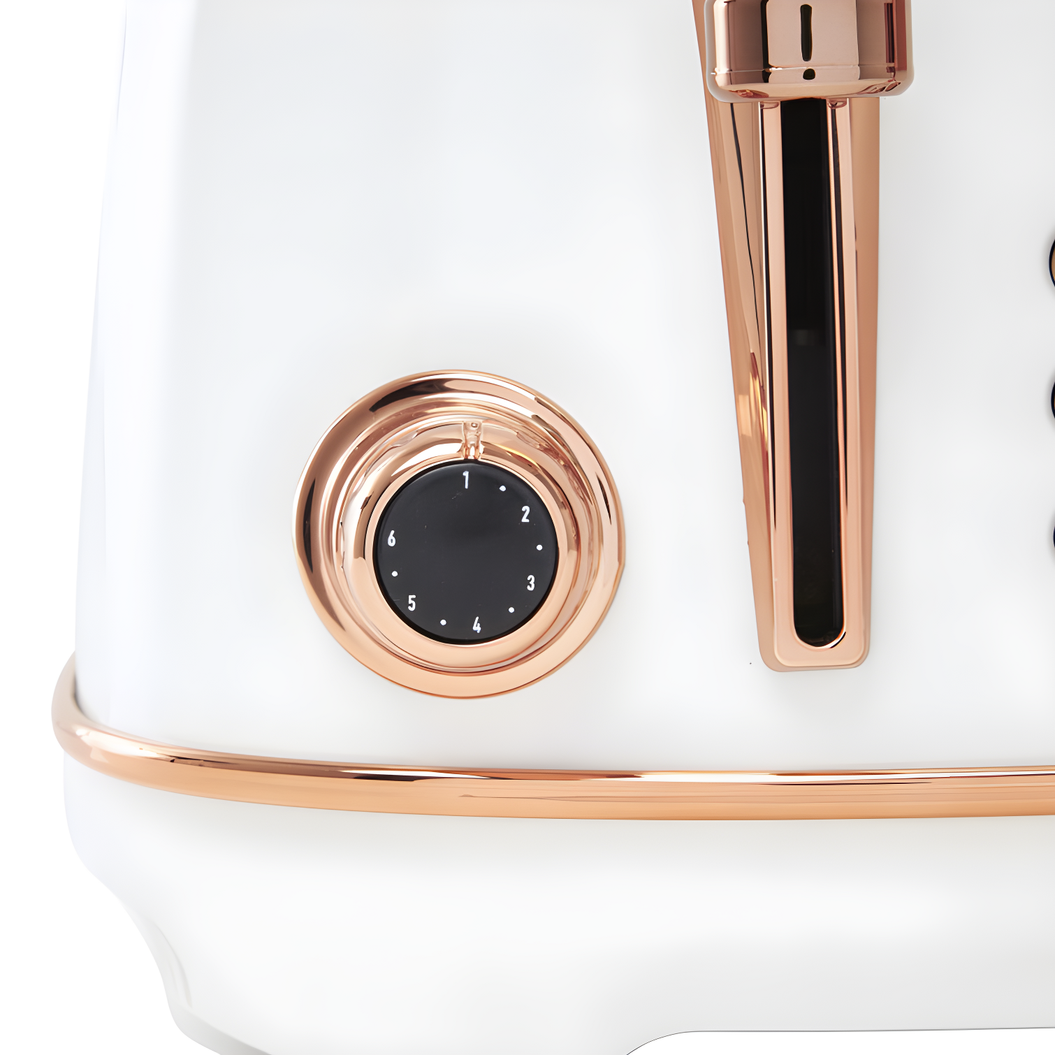 HADEN Heritage Ivory and Copper 4-Slice Toaster