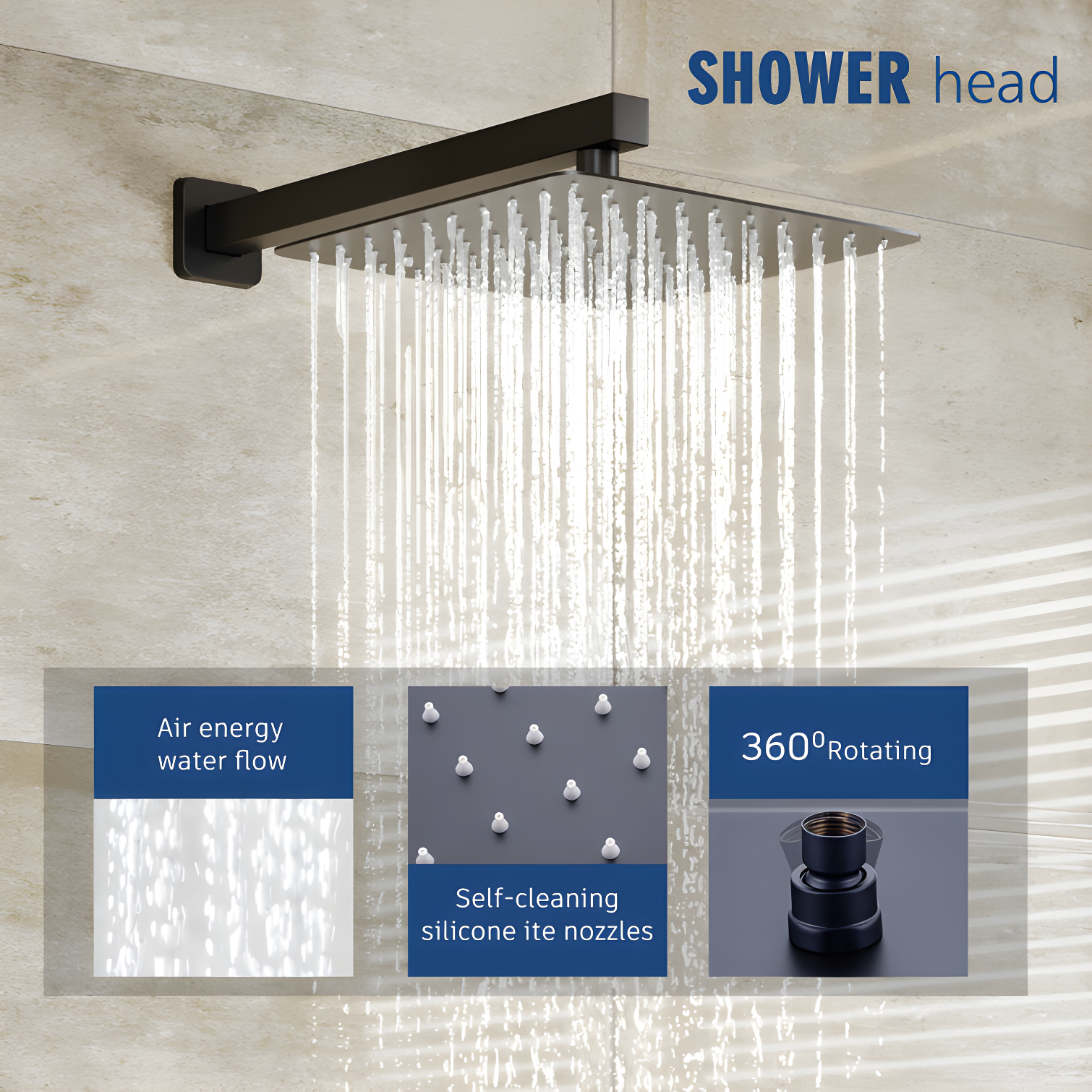 Shower Faucets & Systems All-In-One Kit with Rough in-Valve