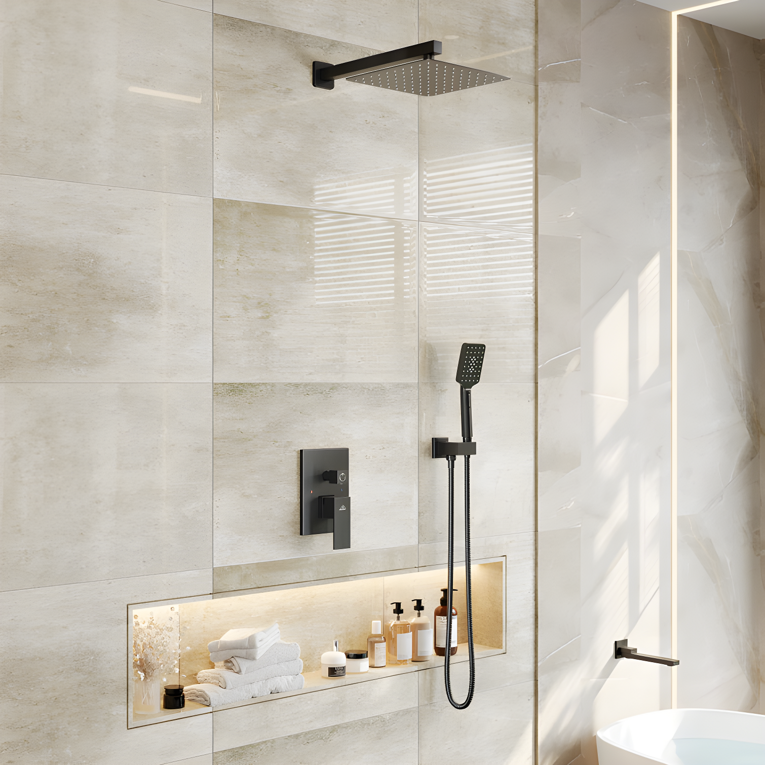Shower Faucets & Systems All-In-One Kit with Rough in-Valve