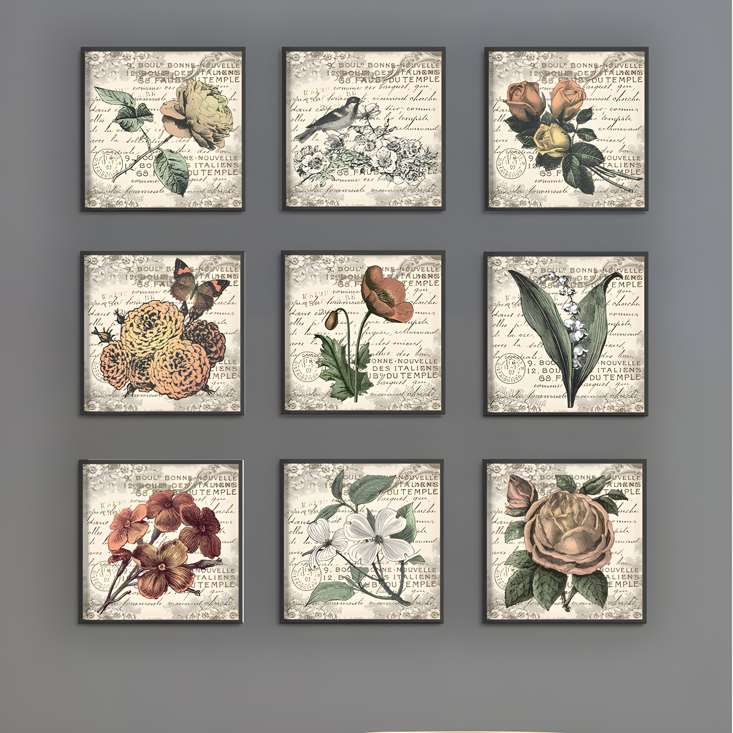 Ophelia & Co. Firebaugh " French Botanical Illustrations " by In House Art 9 - Pieces