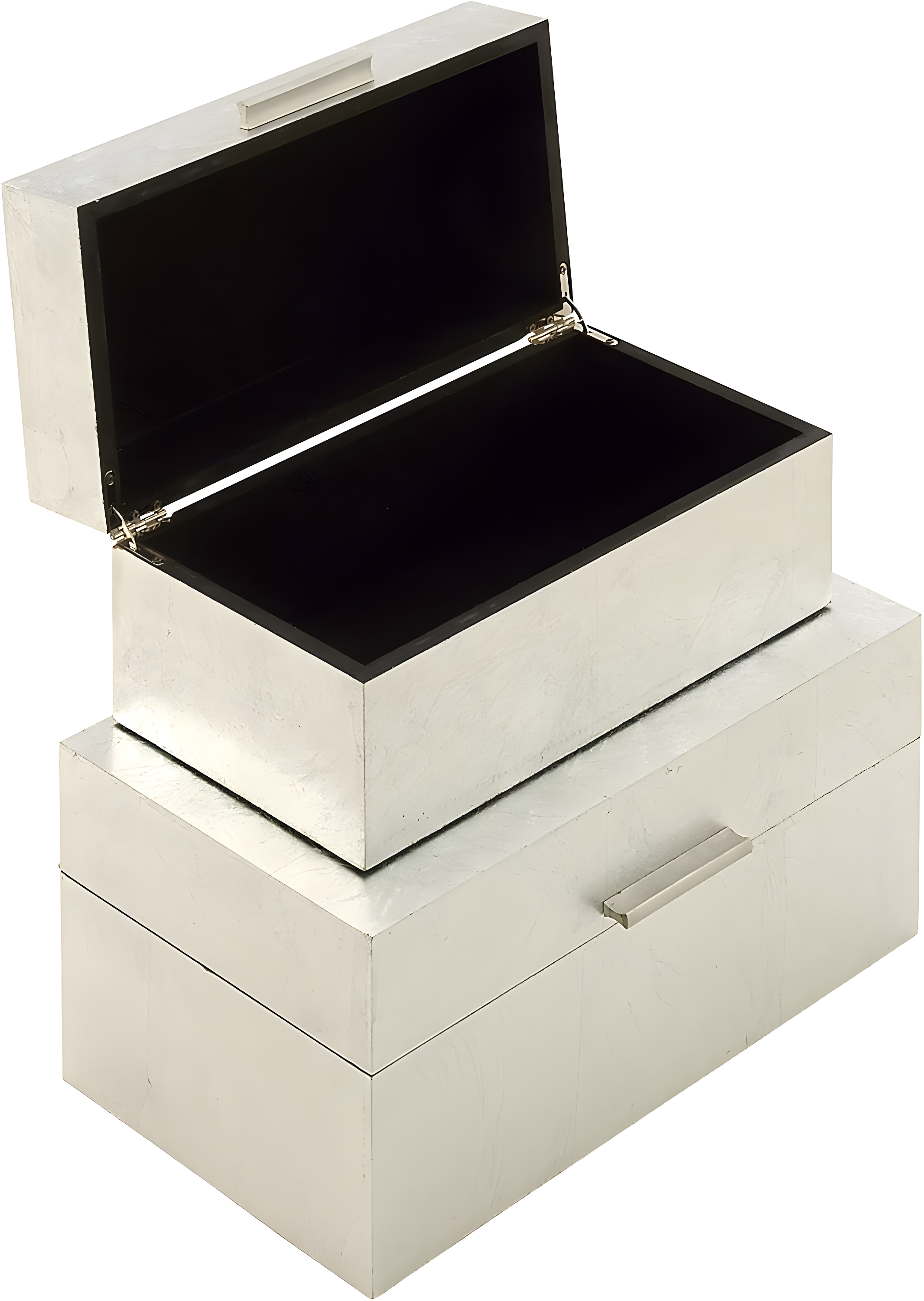 CosmoLiving by Cosmopolitan Wooden Decorative Box with Textured Foiled Exterior Set