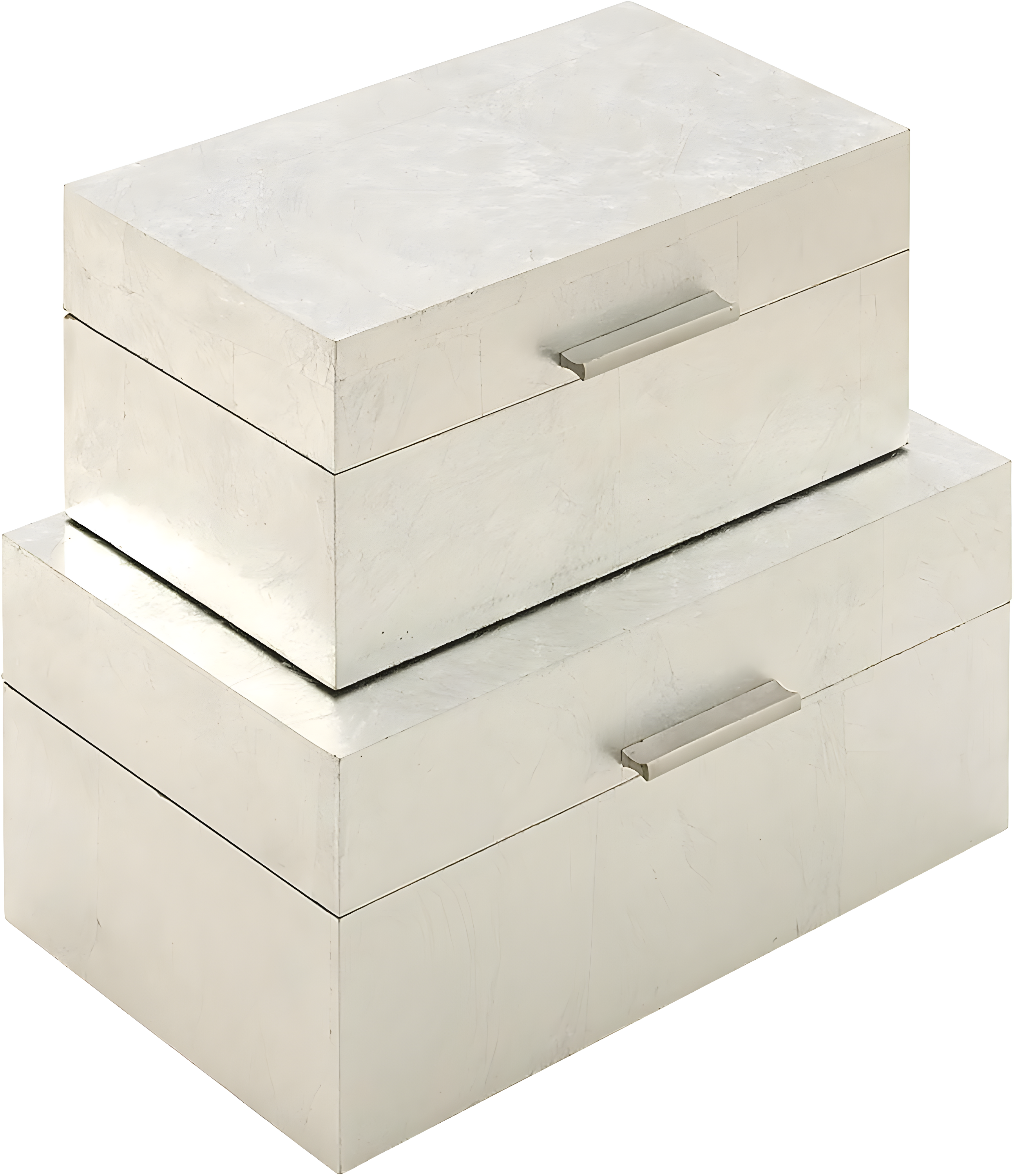 CosmoLiving by Cosmopolitan Wooden Decorative Box with Textured Foiled Exterior Set