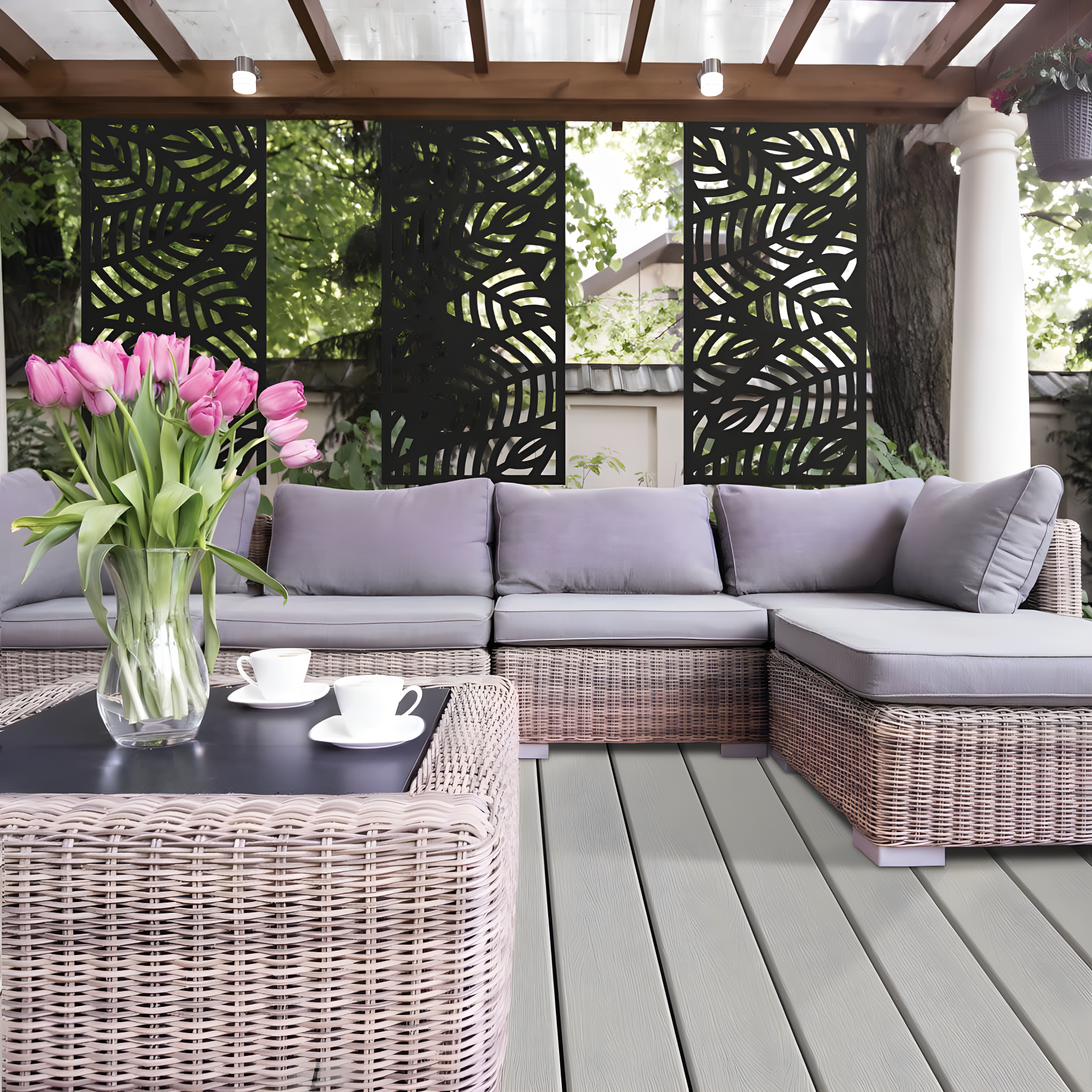 Barrette Outdoor Living 2 ft. x 4 ft. Sanibel Decorative Screen