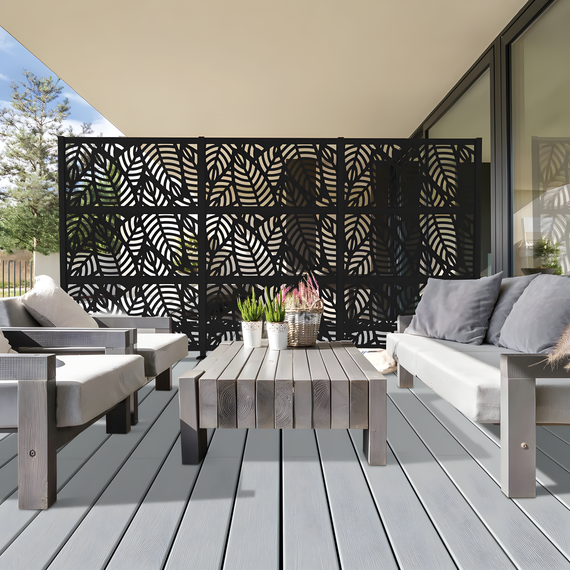 Barrette Outdoor Living 2 ft. x 4 ft. Sanibel Decorative Screen