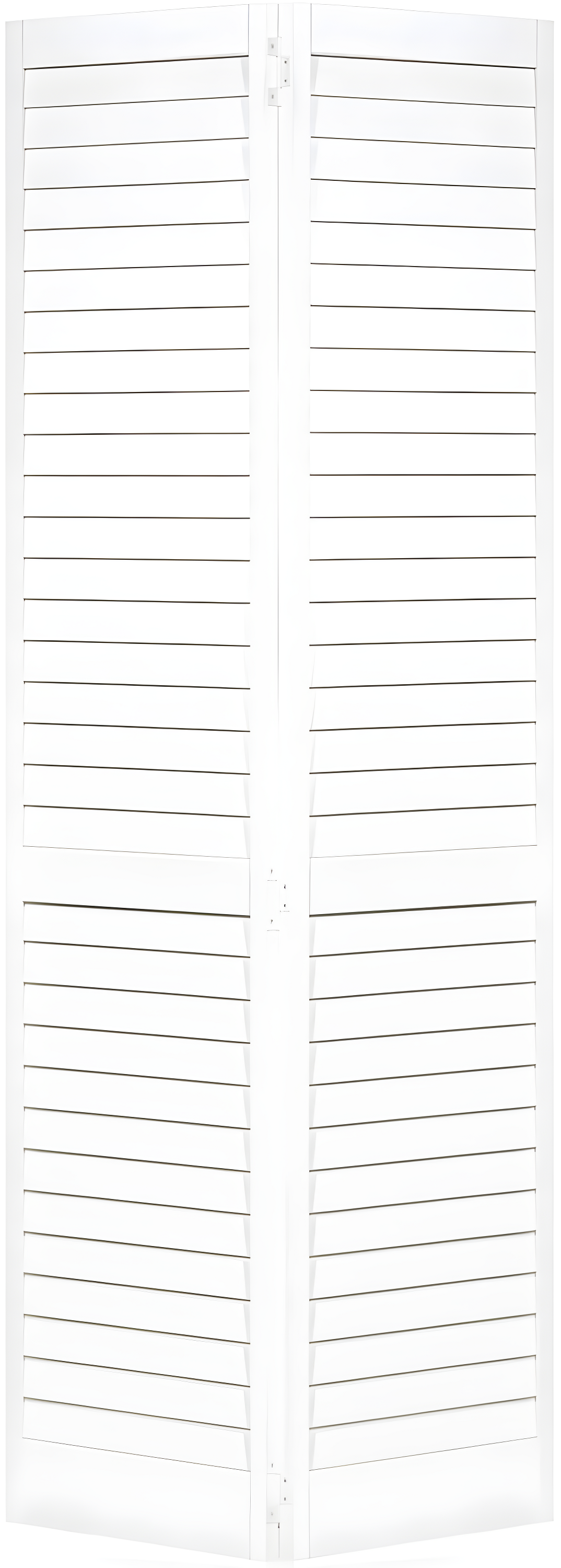 Kimberly Bay Louvered Wood Painted Plantation Bi-Fold Door