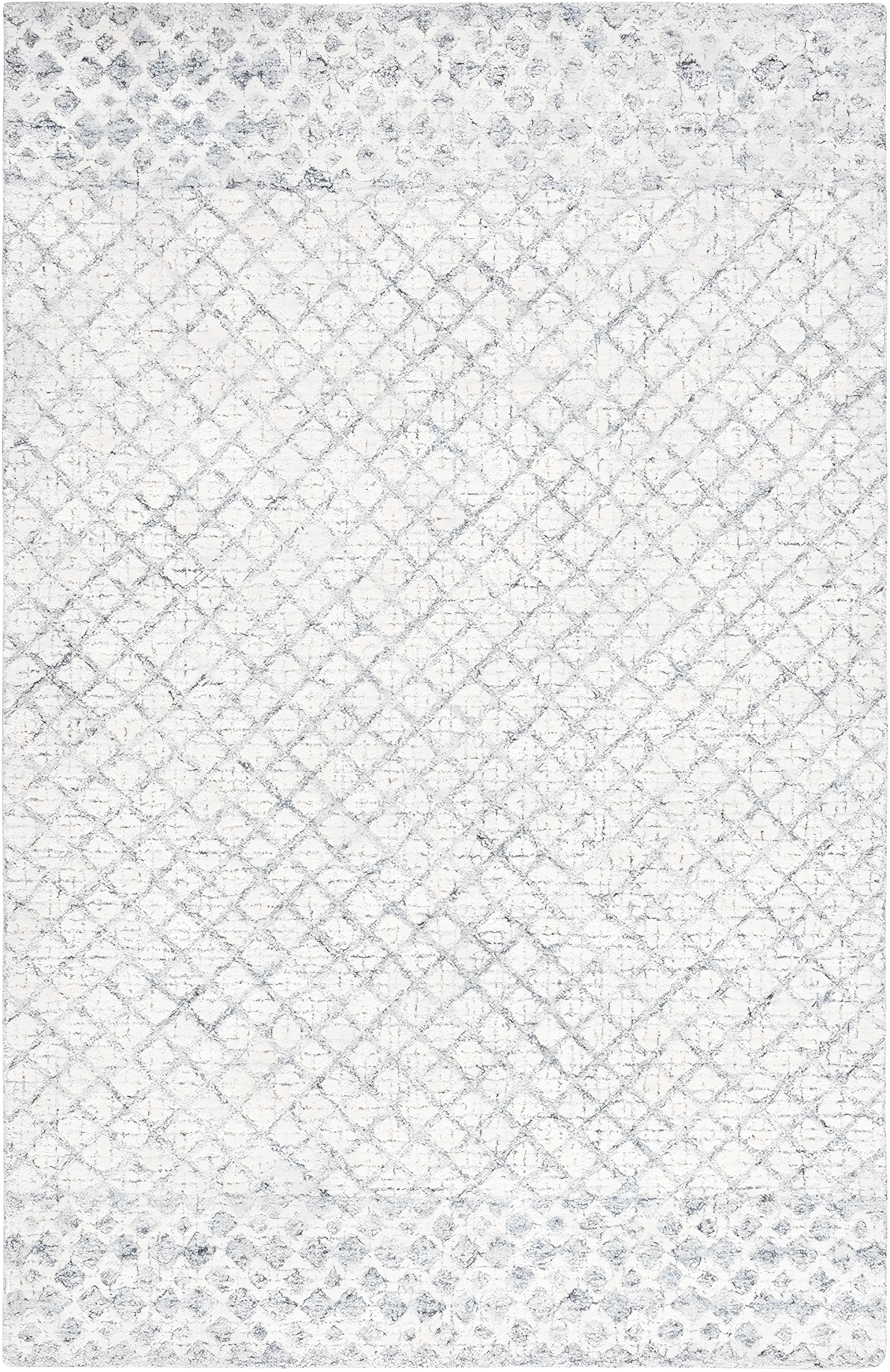 Abstract ABT203 Handmade Indoor Area Rug - Grey/Ivory - 5'x8' - Safavieh
