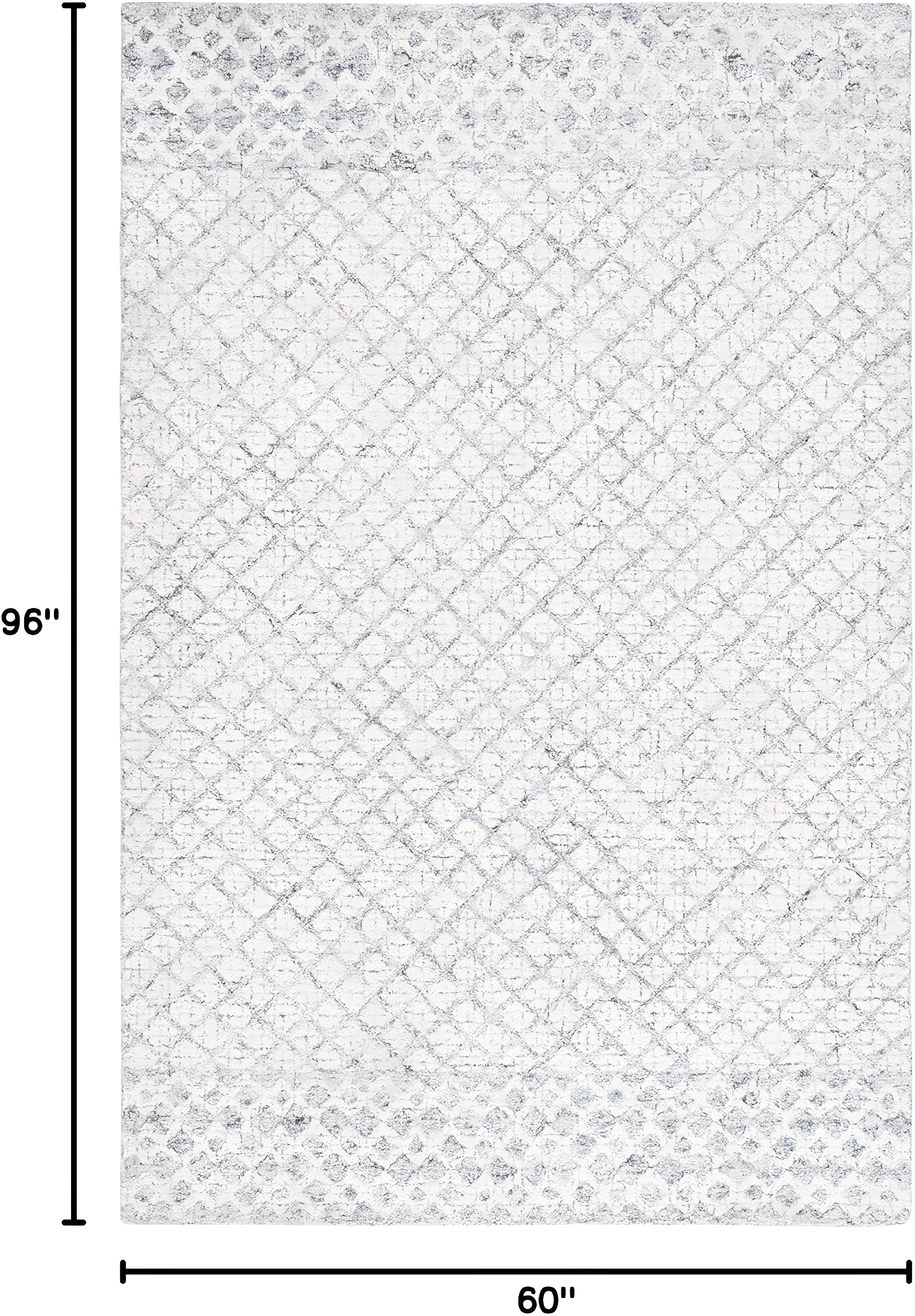 Abstract ABT203 Handmade Indoor Area Rug - Grey/Ivory - 5'x8' - Safavieh