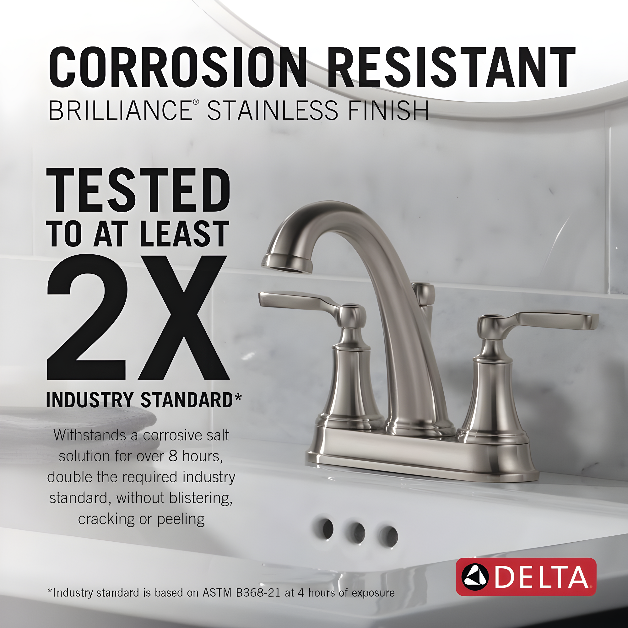 Woodhurst Centerset Bathroom Faucet with Drain Assembly