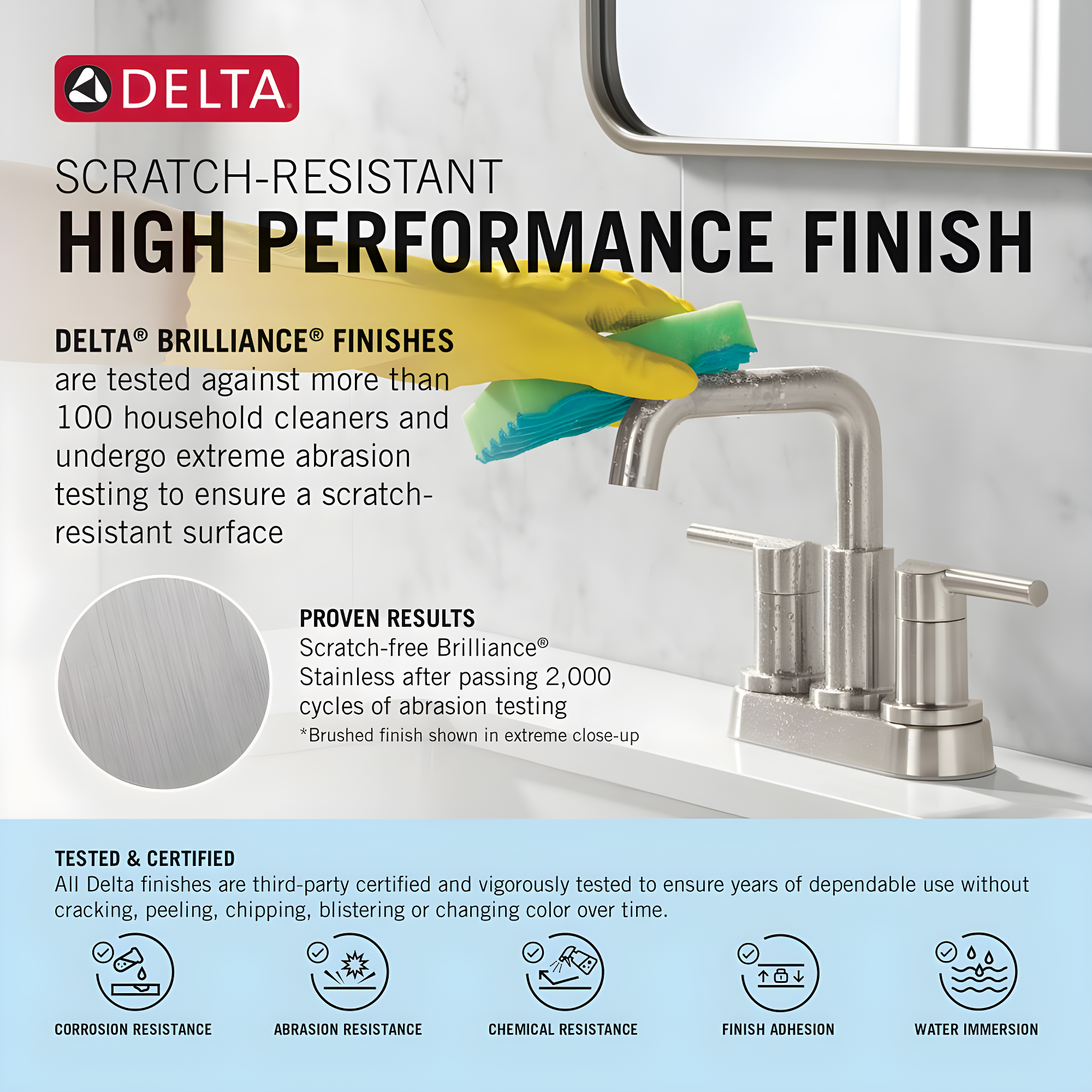 Woodhurst Centerset Bathroom Faucet with Drain Assembly