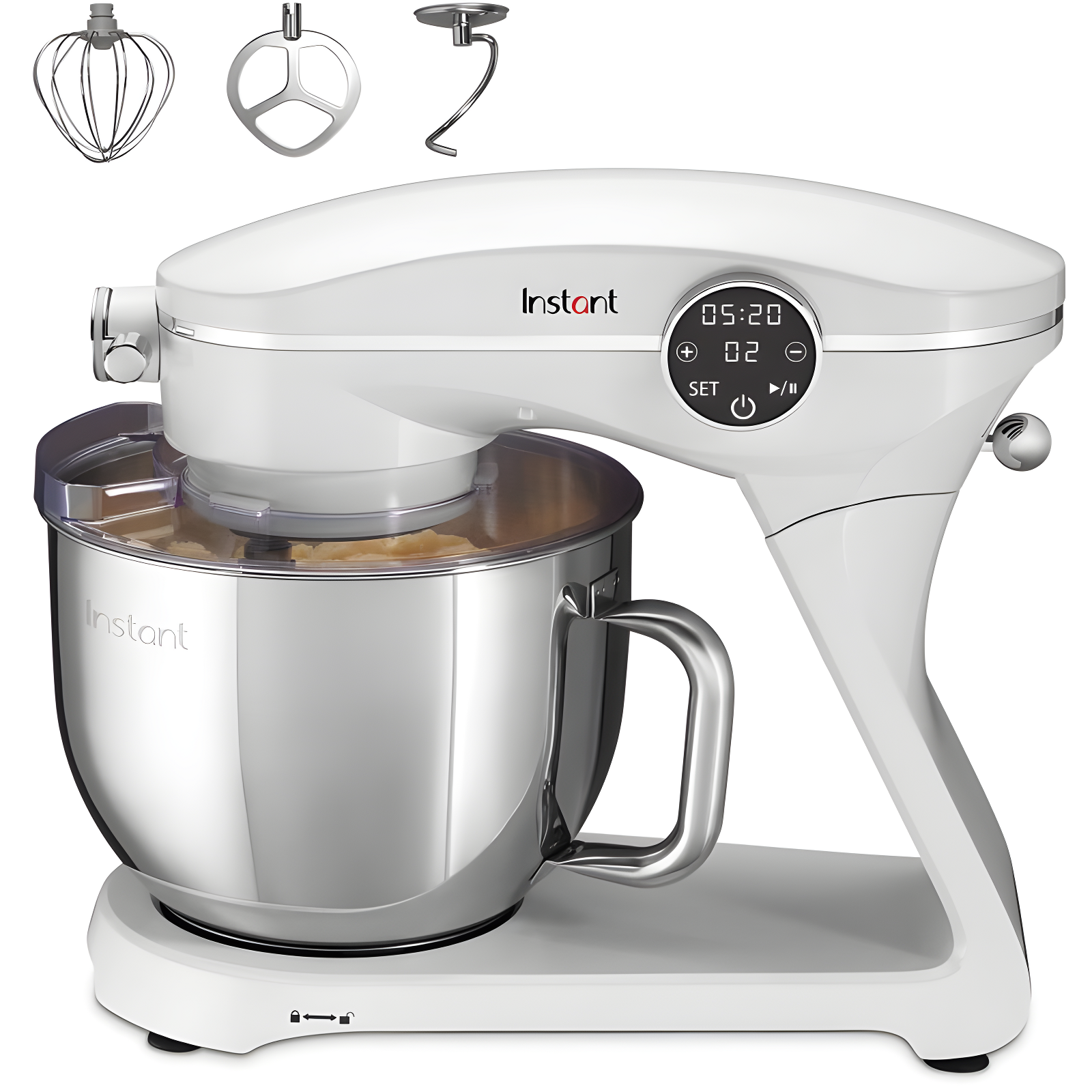 Instant Pot 7.4 QT Stand Mixer, Pearl