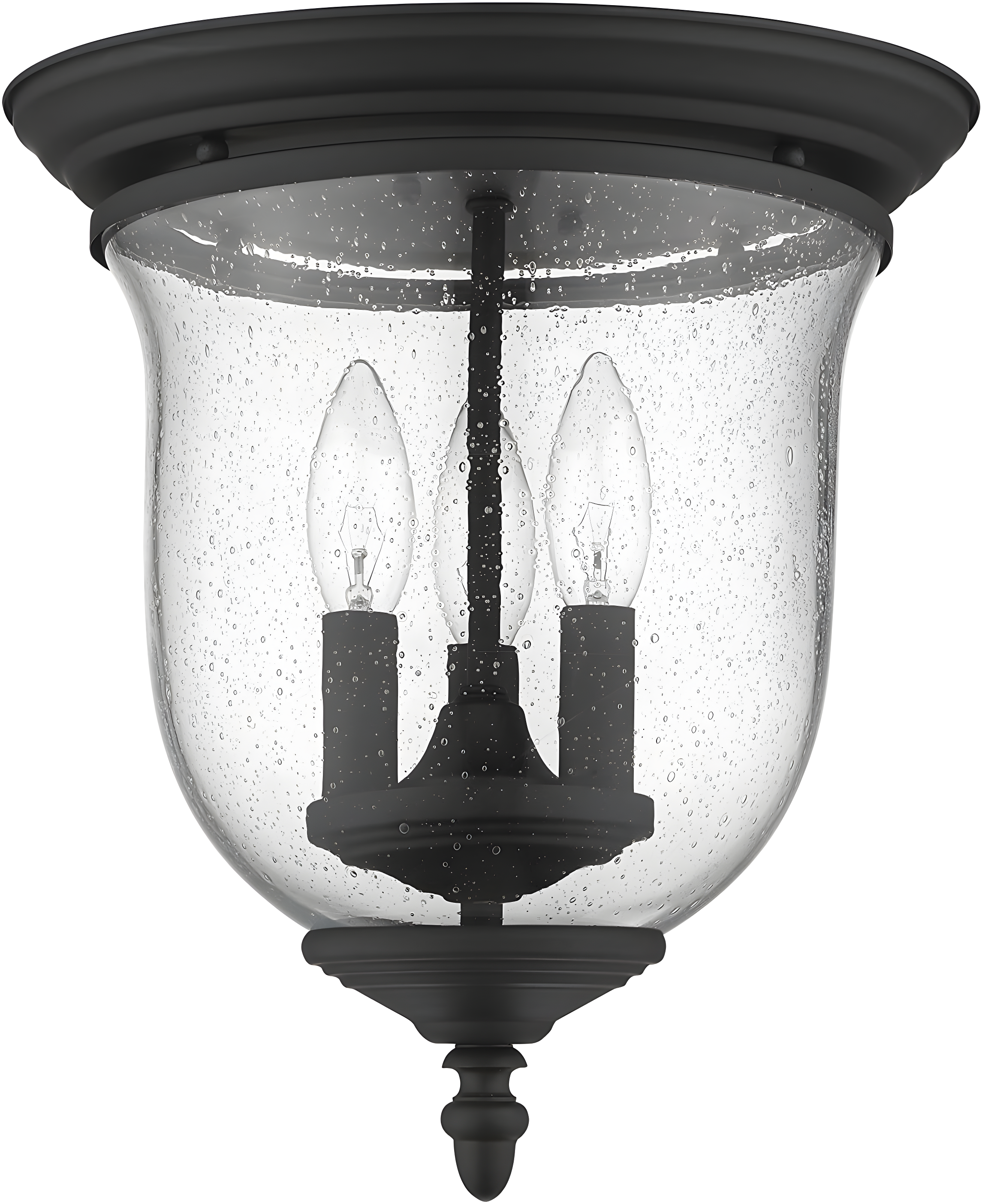 Livex Lighting Legacy 3 - Light Flush Mount in  Black