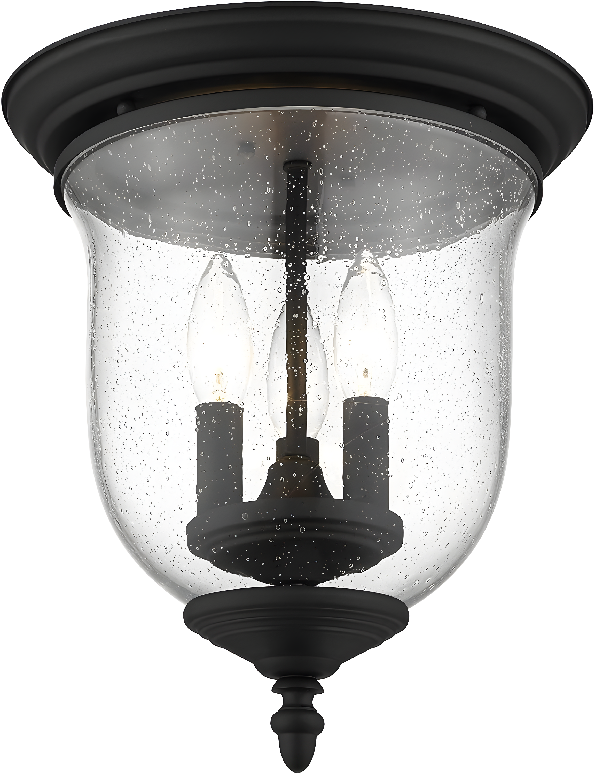 Livex Lighting Legacy 3 - Light Flush Mount in  Black