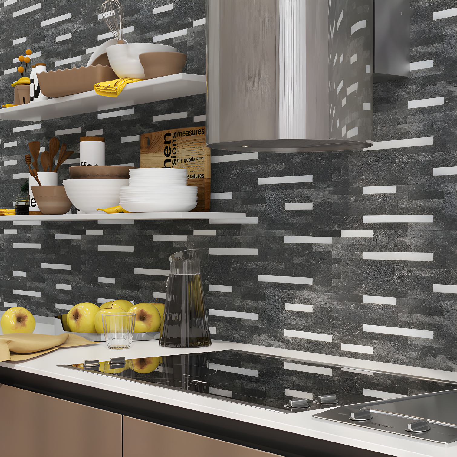 Avant Decor Aluminum Peel and Stick Mosaic Tile