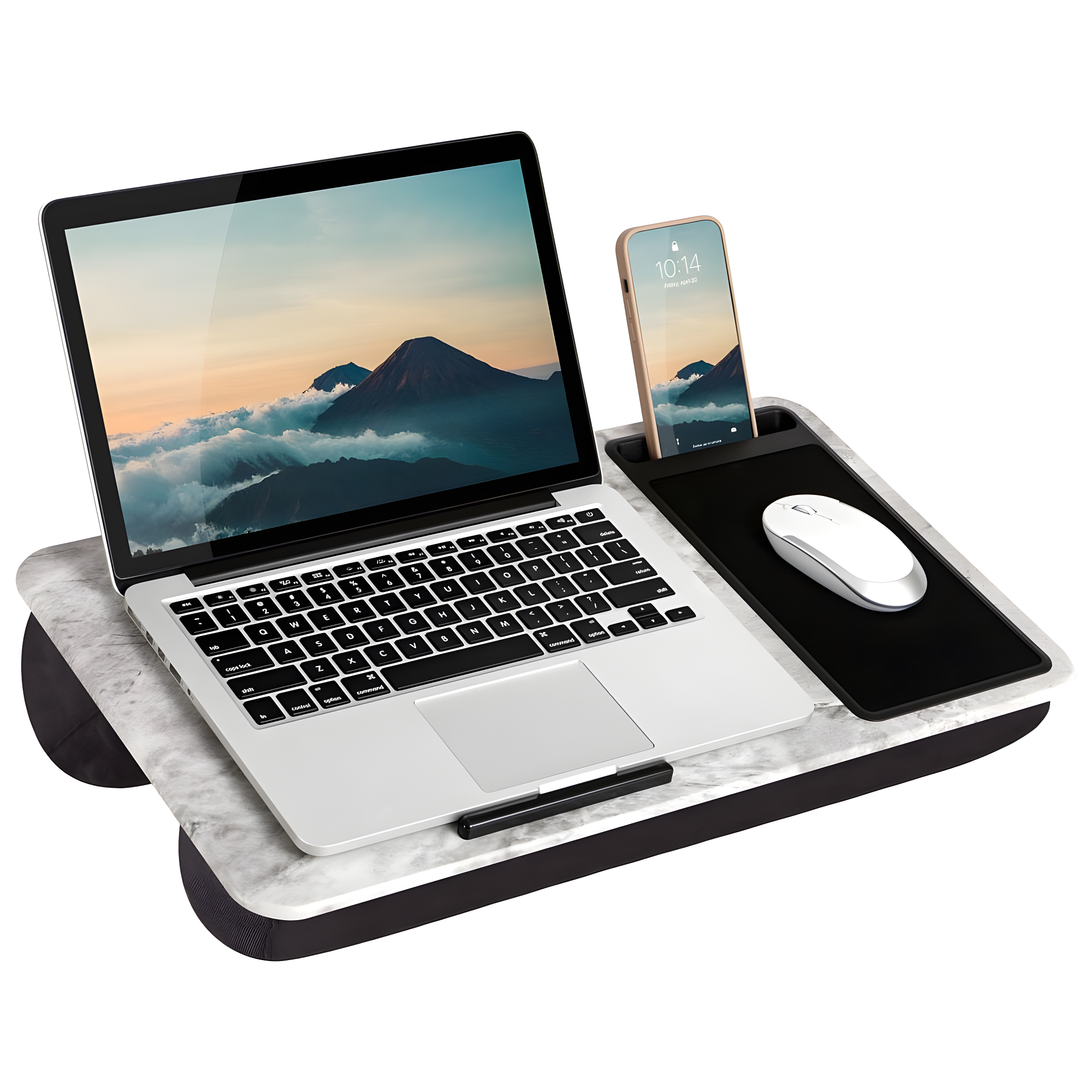 LapGear Home Office Lap Desk, White Marble
