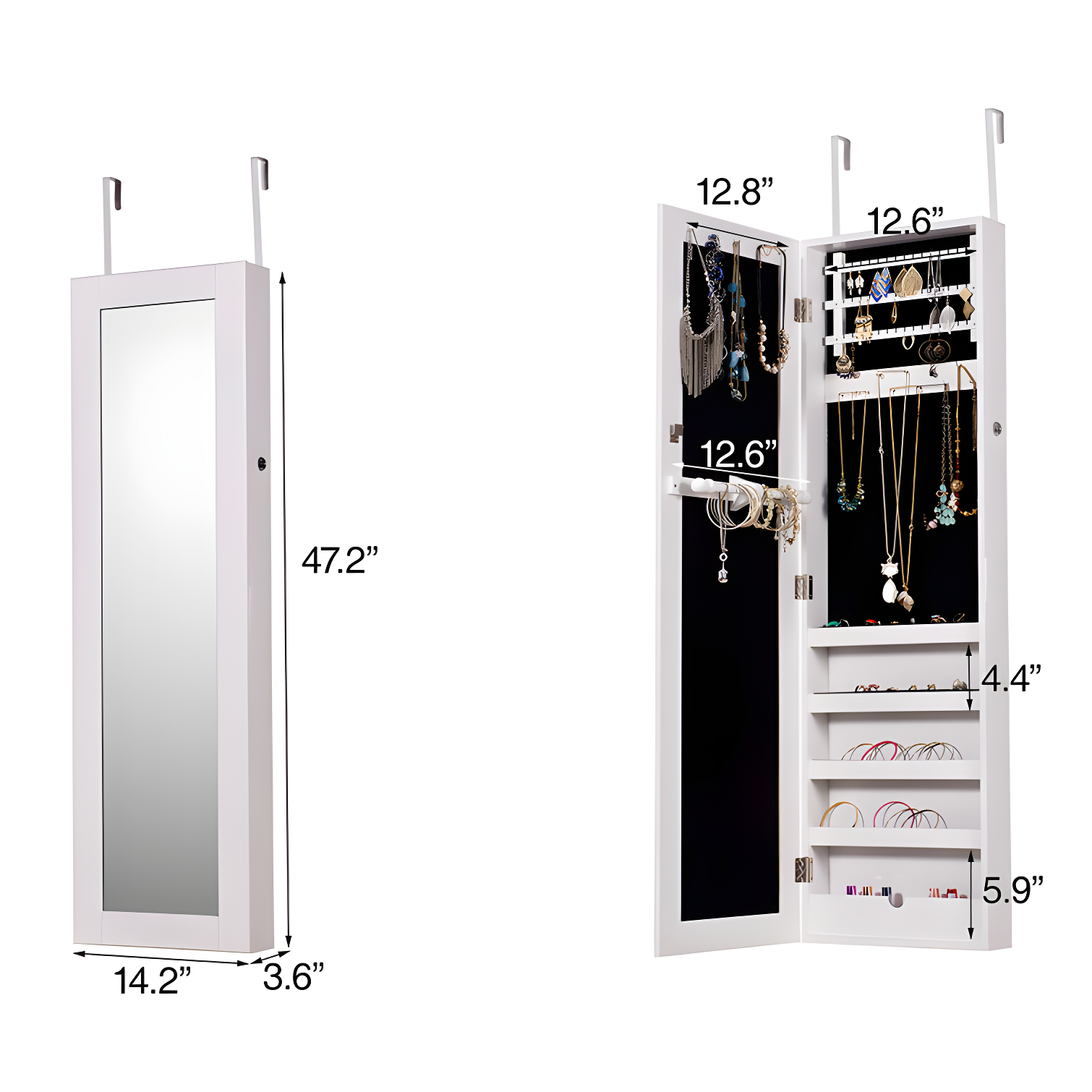 14.2'' Wide Jewelry Armoire