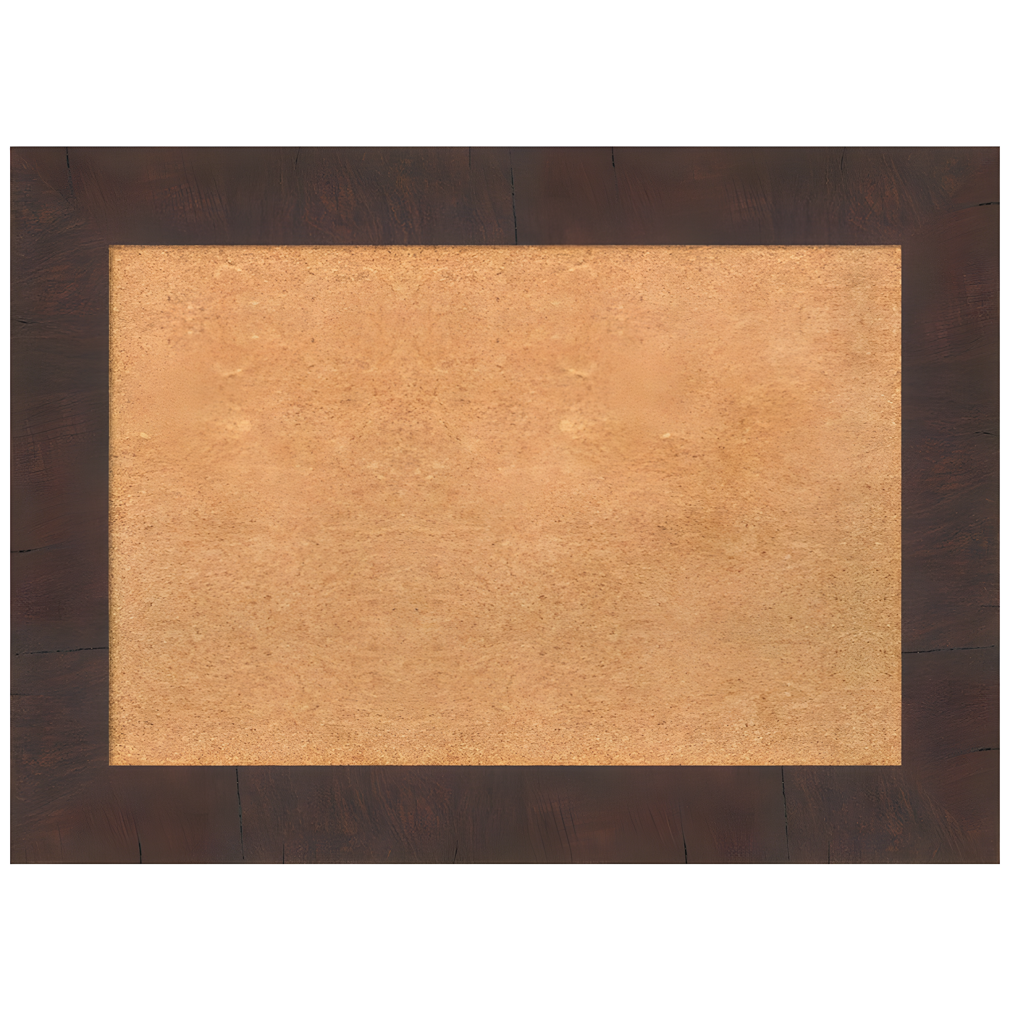 Amanti Art Natural Cork Board Framed Wildwood Brown Bulletin Board 29 in. x 21 in.