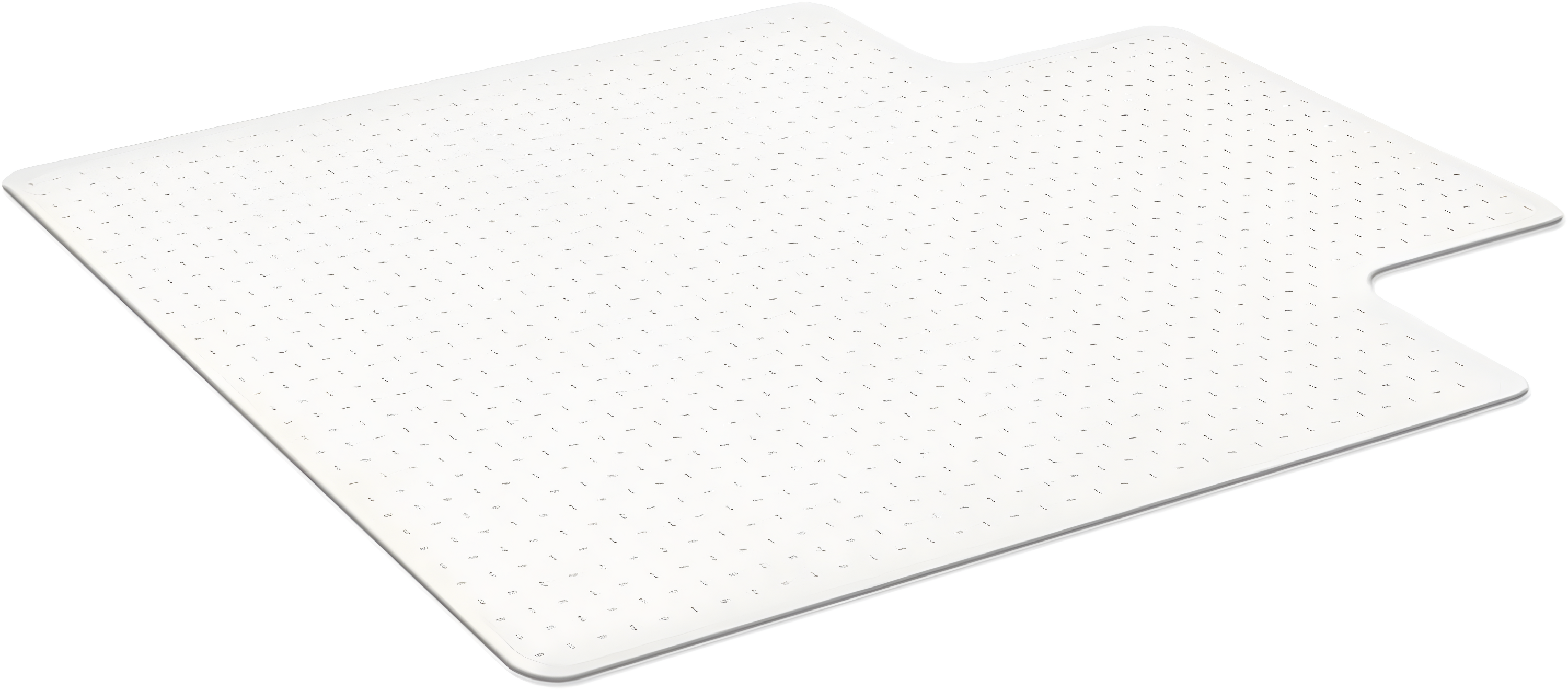 Realspace™ Heavy Duty Chair Mat for Carpet with Lip, Ramped Edge, 36" x 48", Clear