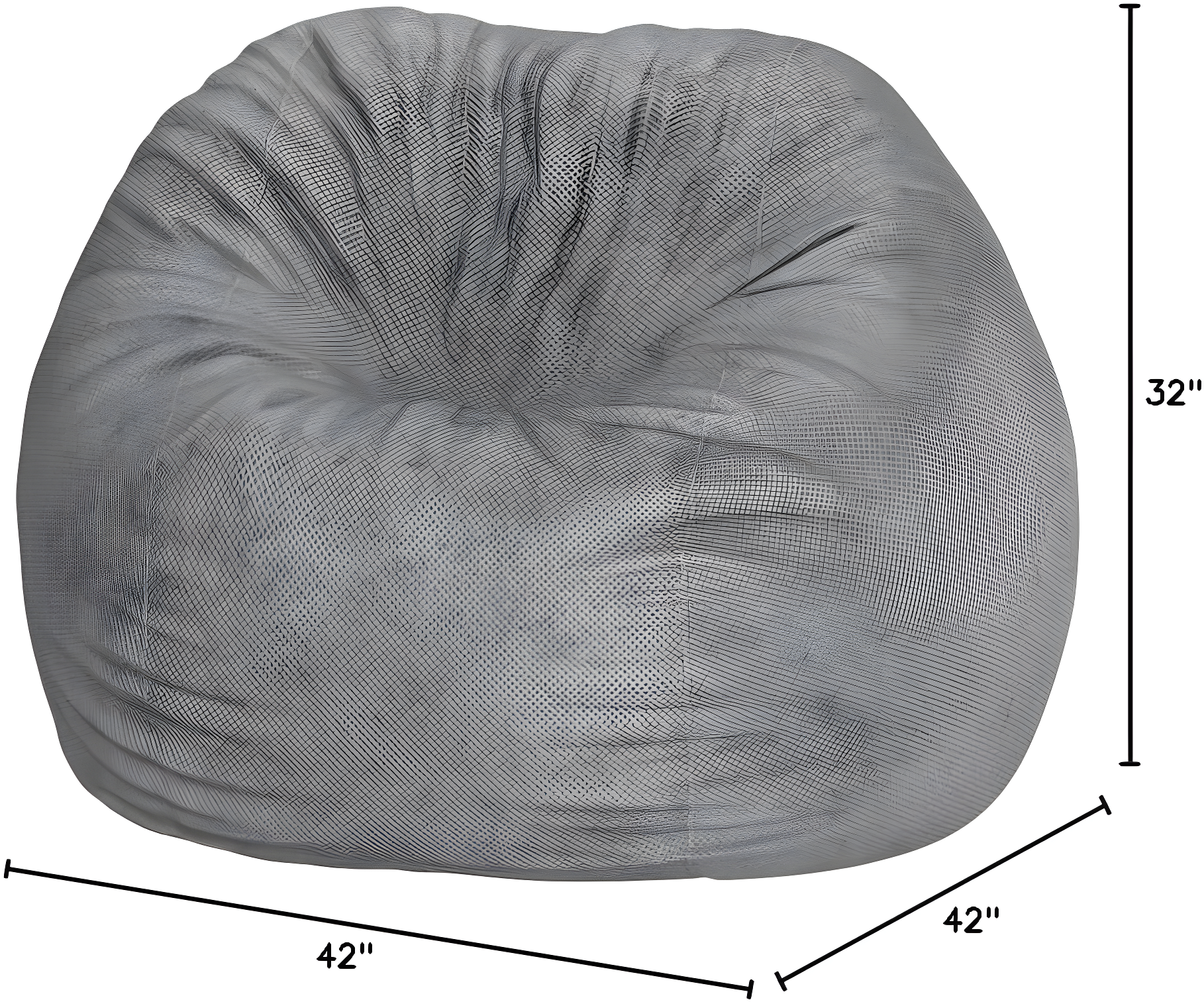 CordaRoy's CordaRoy's Chenille Convertible Bean Bag Chair