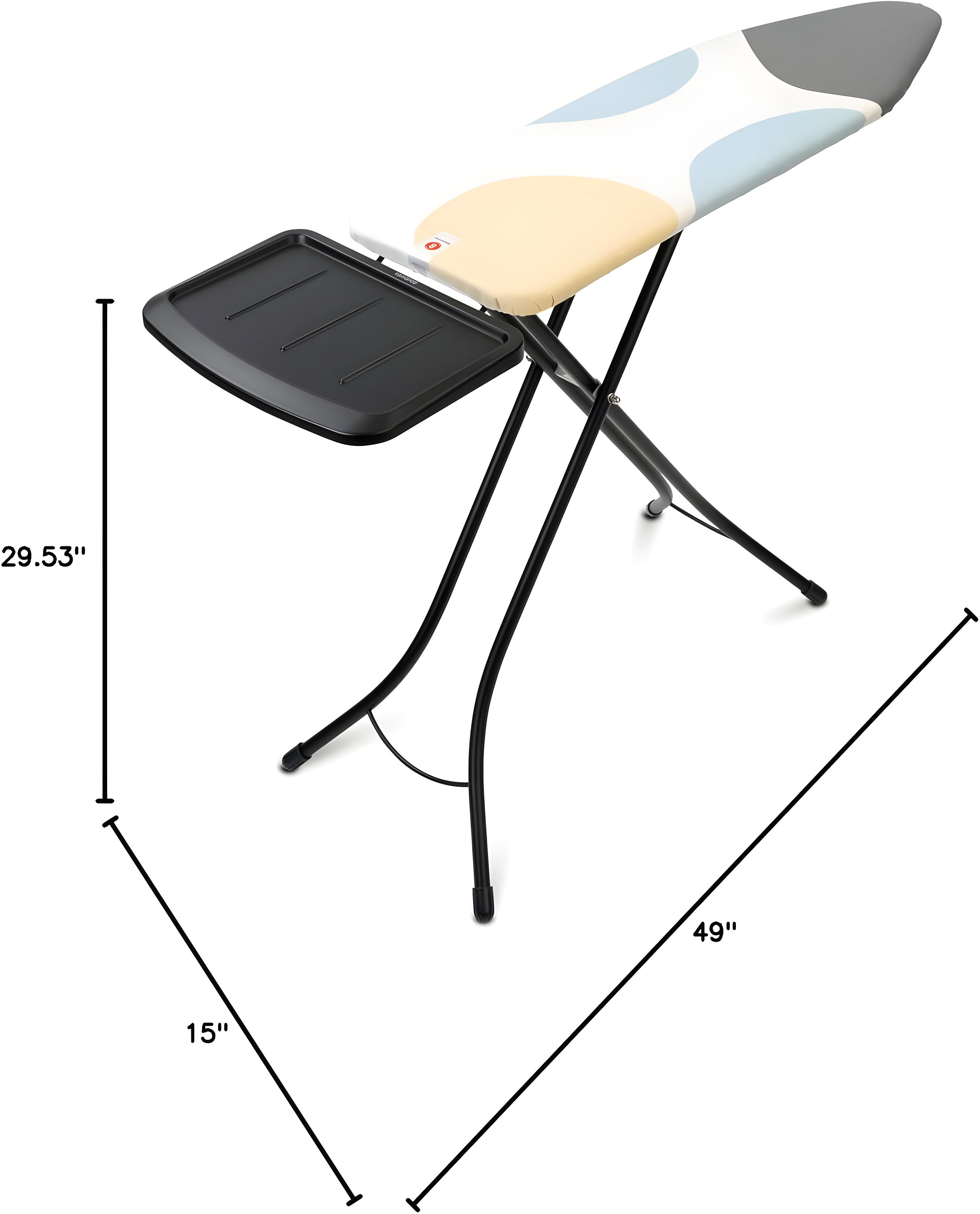 Brabantia Brabantia Size B Medium Ironing Board with Solid Steam Unit Holder