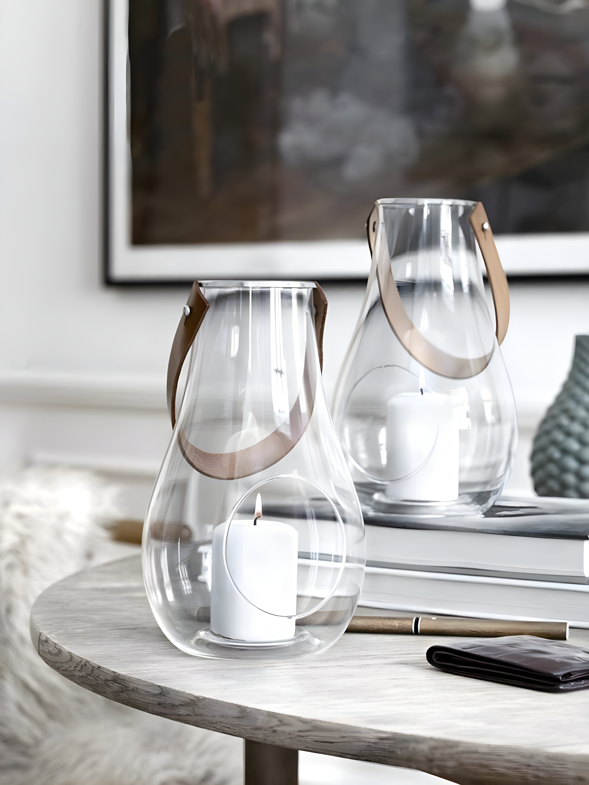Glass Tabletop Lantern