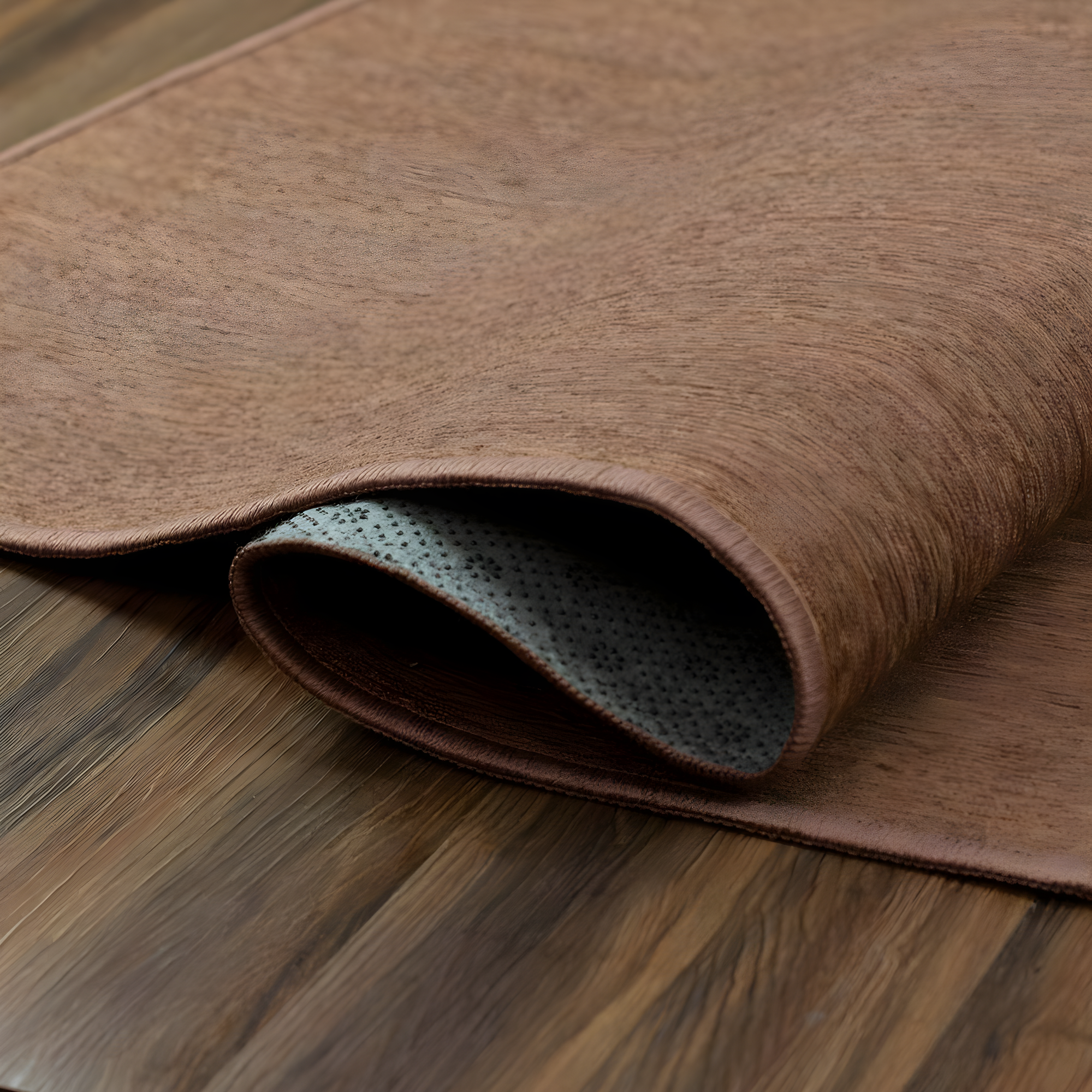 My Magic Carpet Solid Espresso Flatweave Brown Area Rug