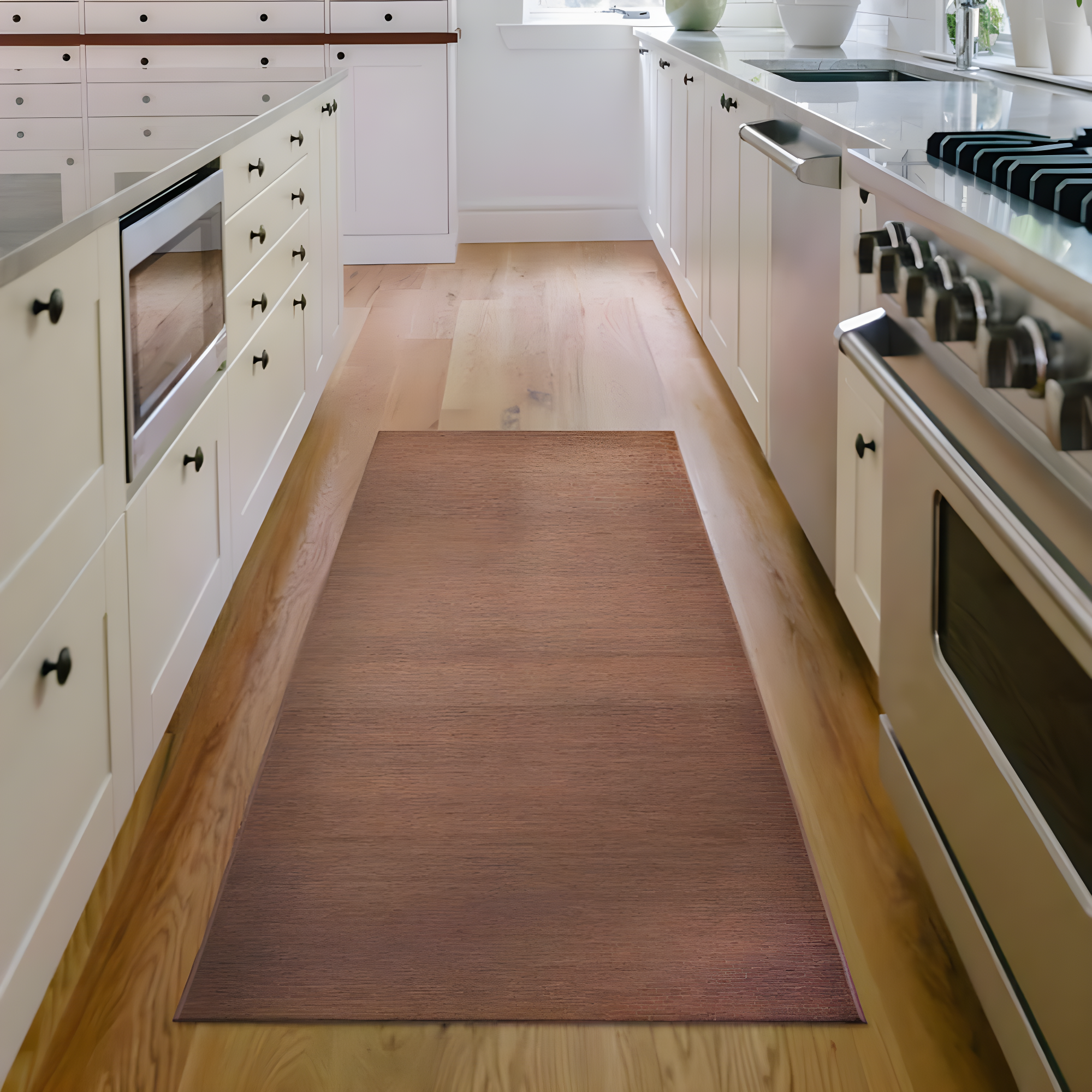 My Magic Carpet Solid Espresso Flatweave Brown Area Rug