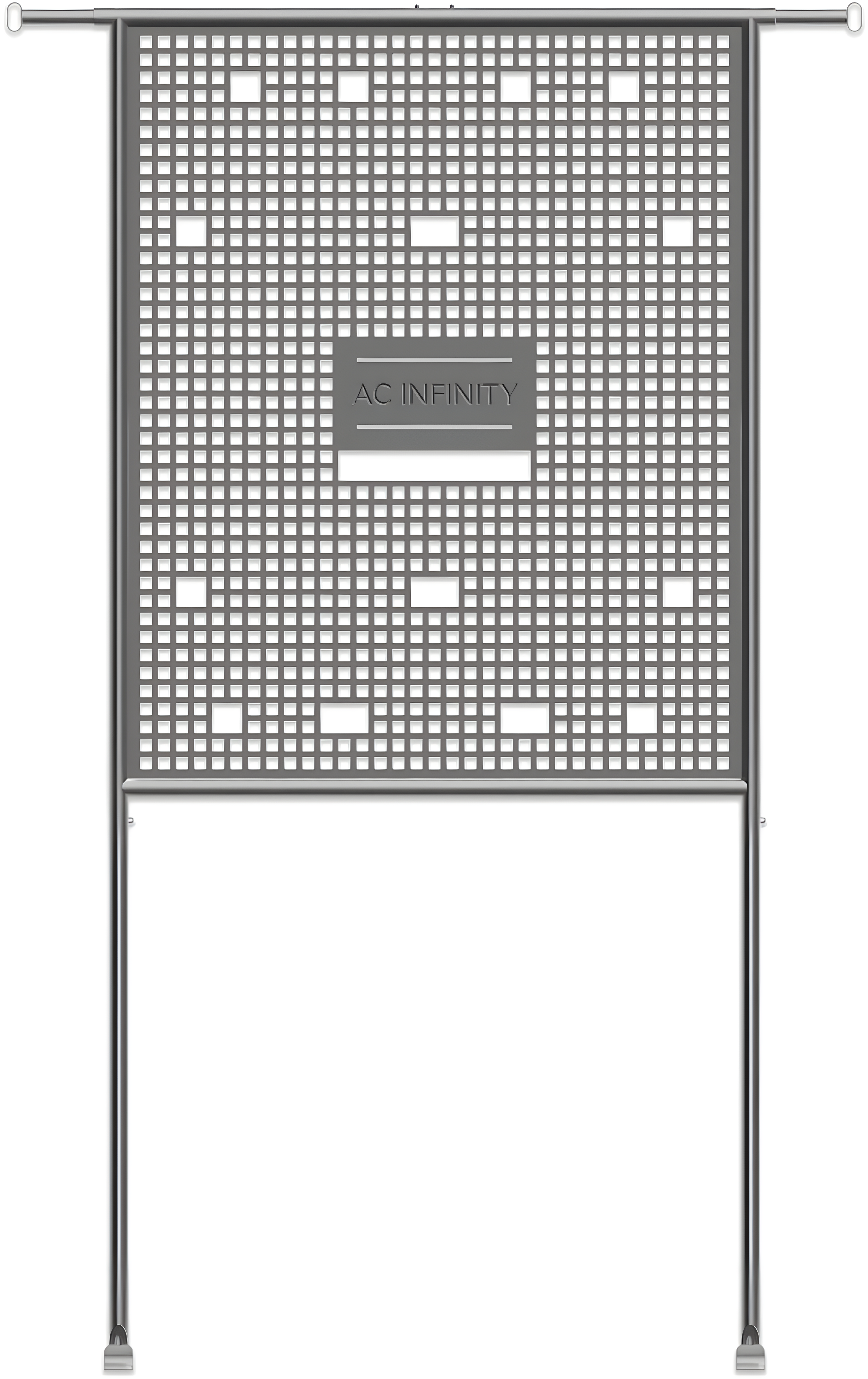 AC Infinity Gear Board, Grow Tent Equipment Board with Cable Management Slots, Steel Wall Organizer Mounts Clip Fans, Controllers, LED Drivers, and Ballasts in 5x5 Grow Tents or Smaller