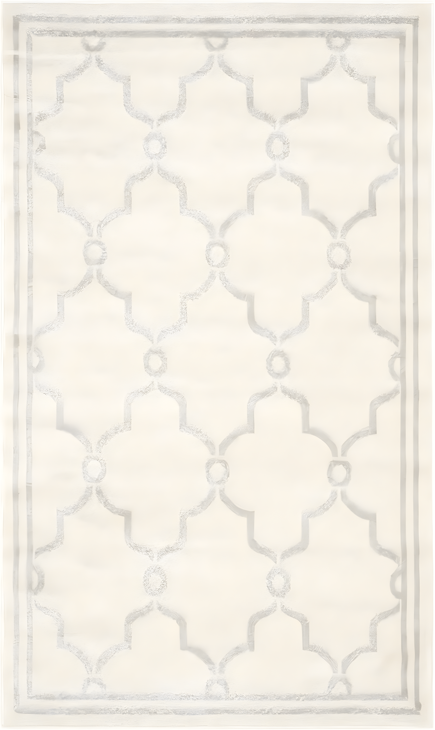 Amherst AMT414 Power Loomed Indoor Accent Rug - Ivory/Light Grey - 3'x5' - Safavieh