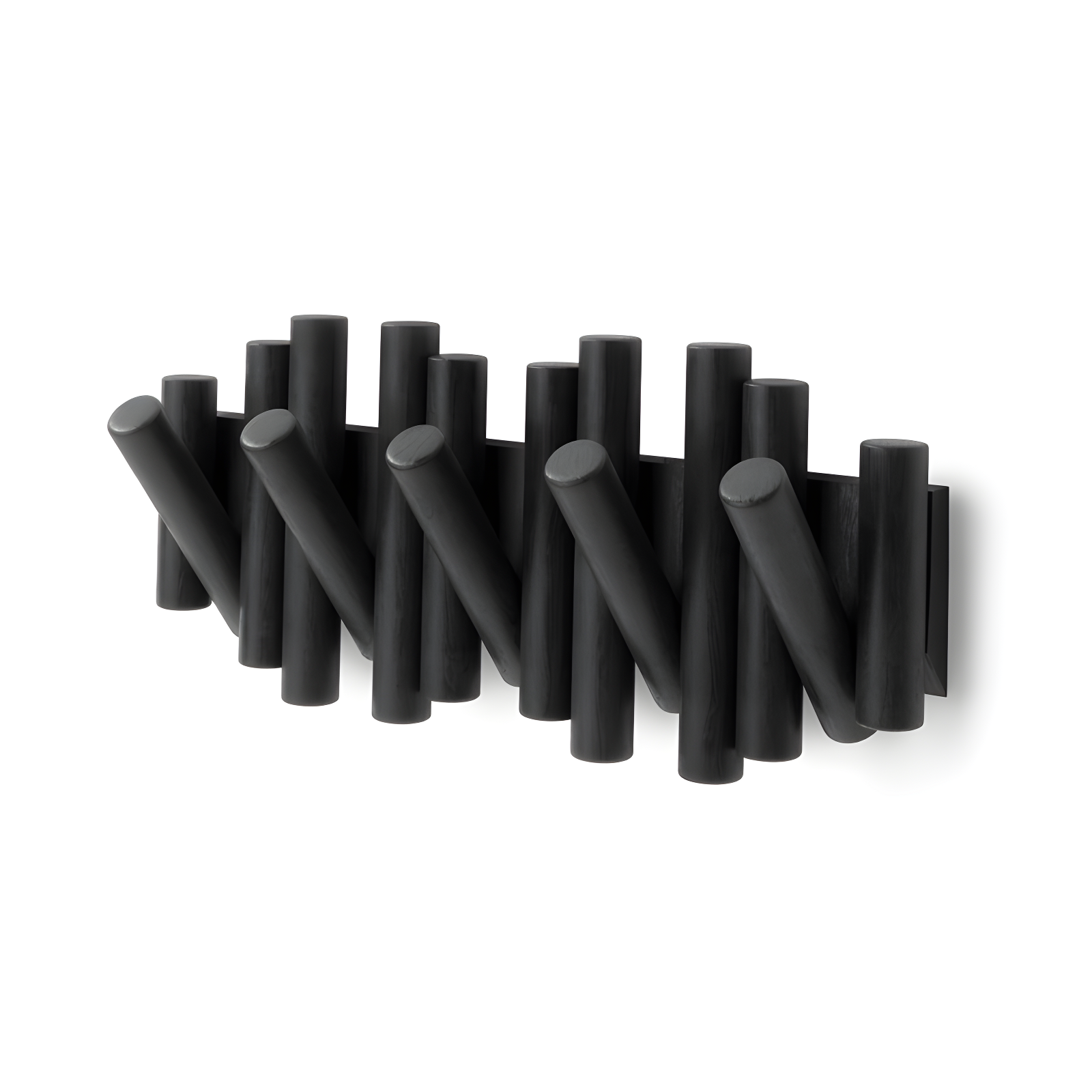 5 - Hook Solid Wood Coat Rack
