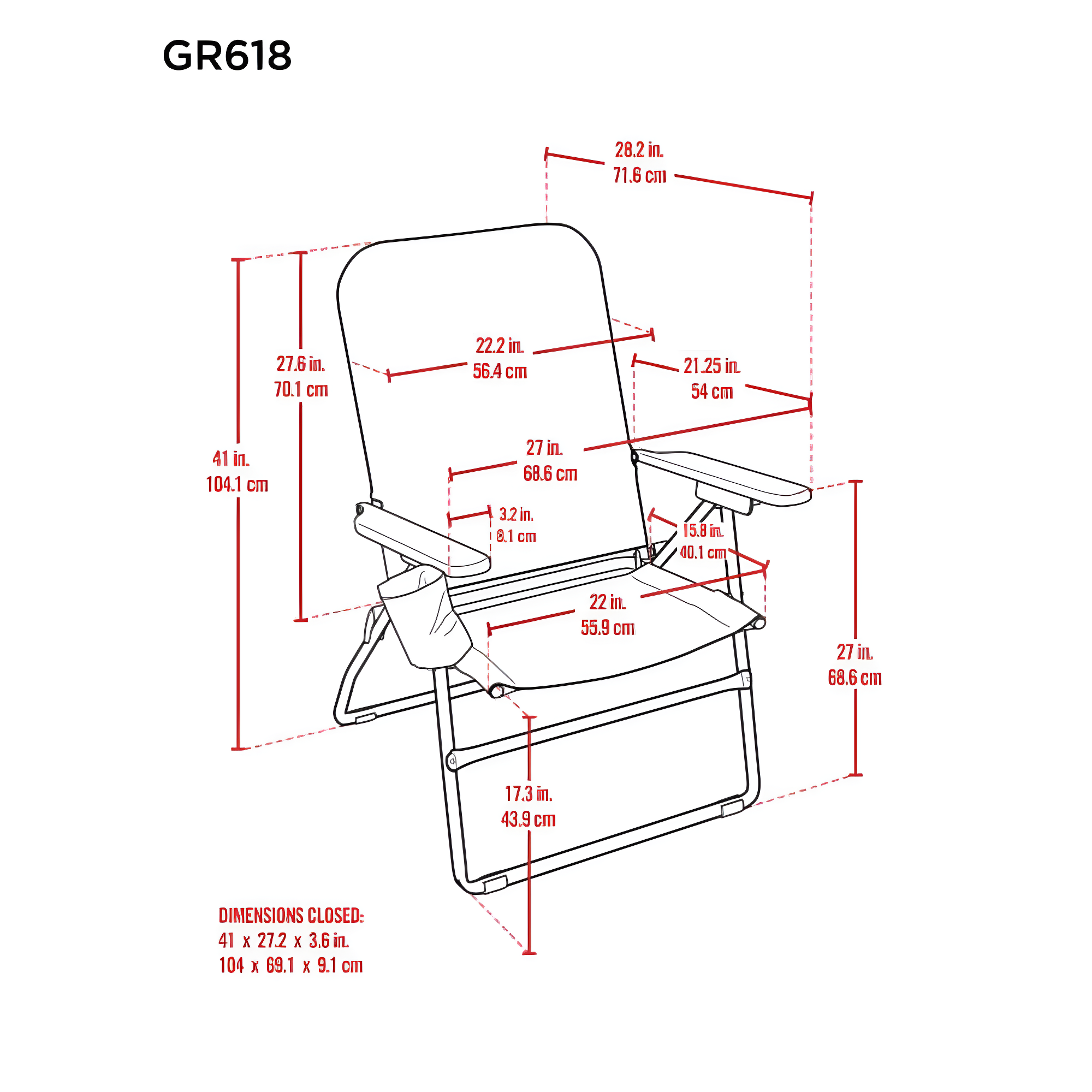 Arlmont & Co. Jovia Folding Camping Chair